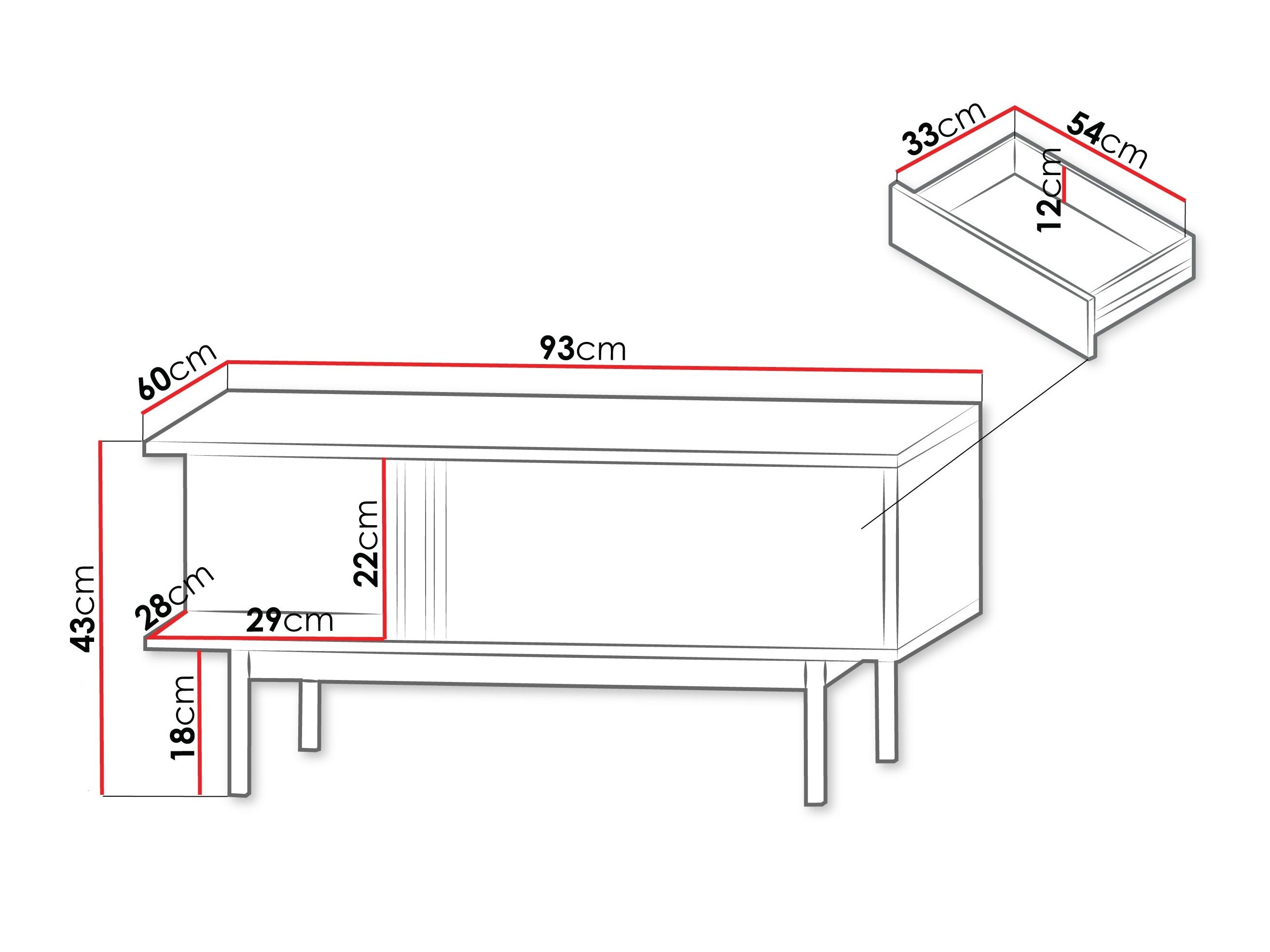 Sofabord Levali 111 (Støvet grøn)