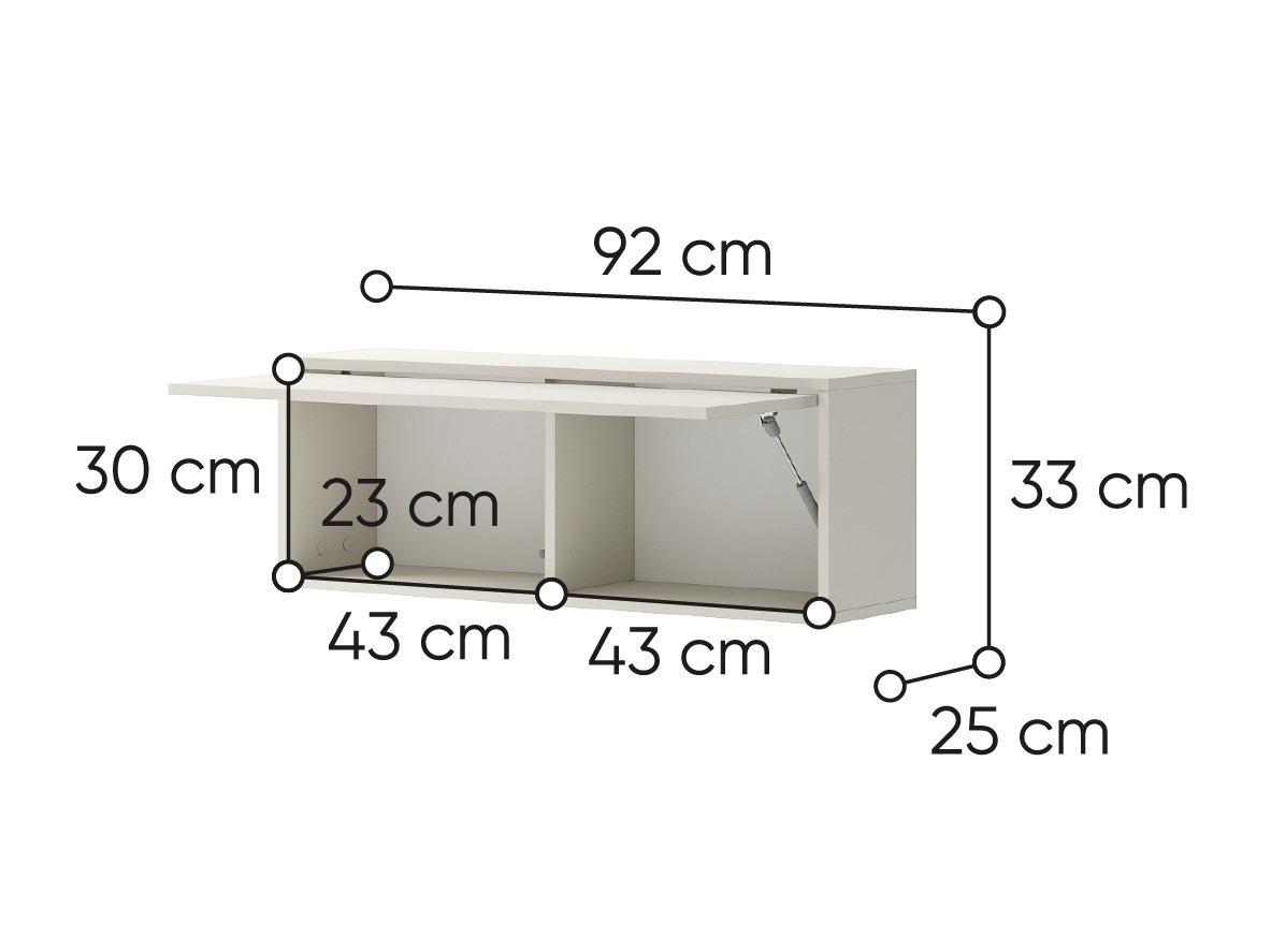 Vægskab Concept Lenart II (Caskemere)