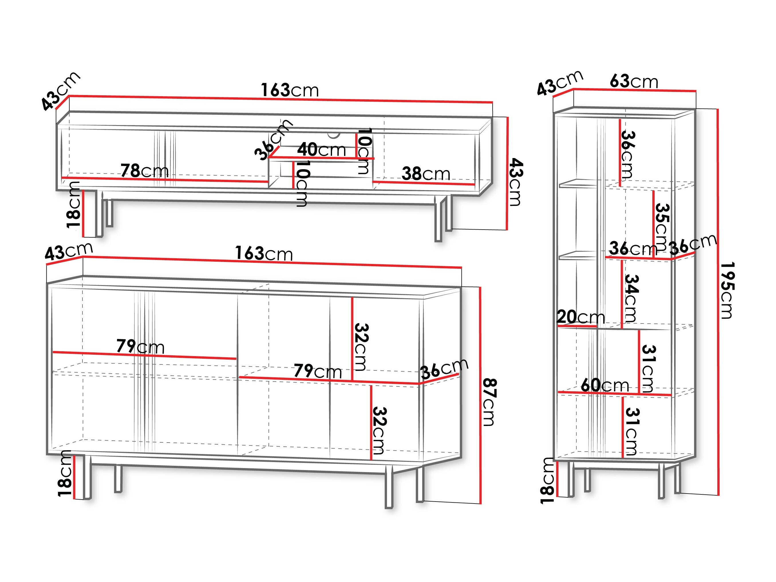 Stuemøbelsæt Levali 115 (Egetræ)