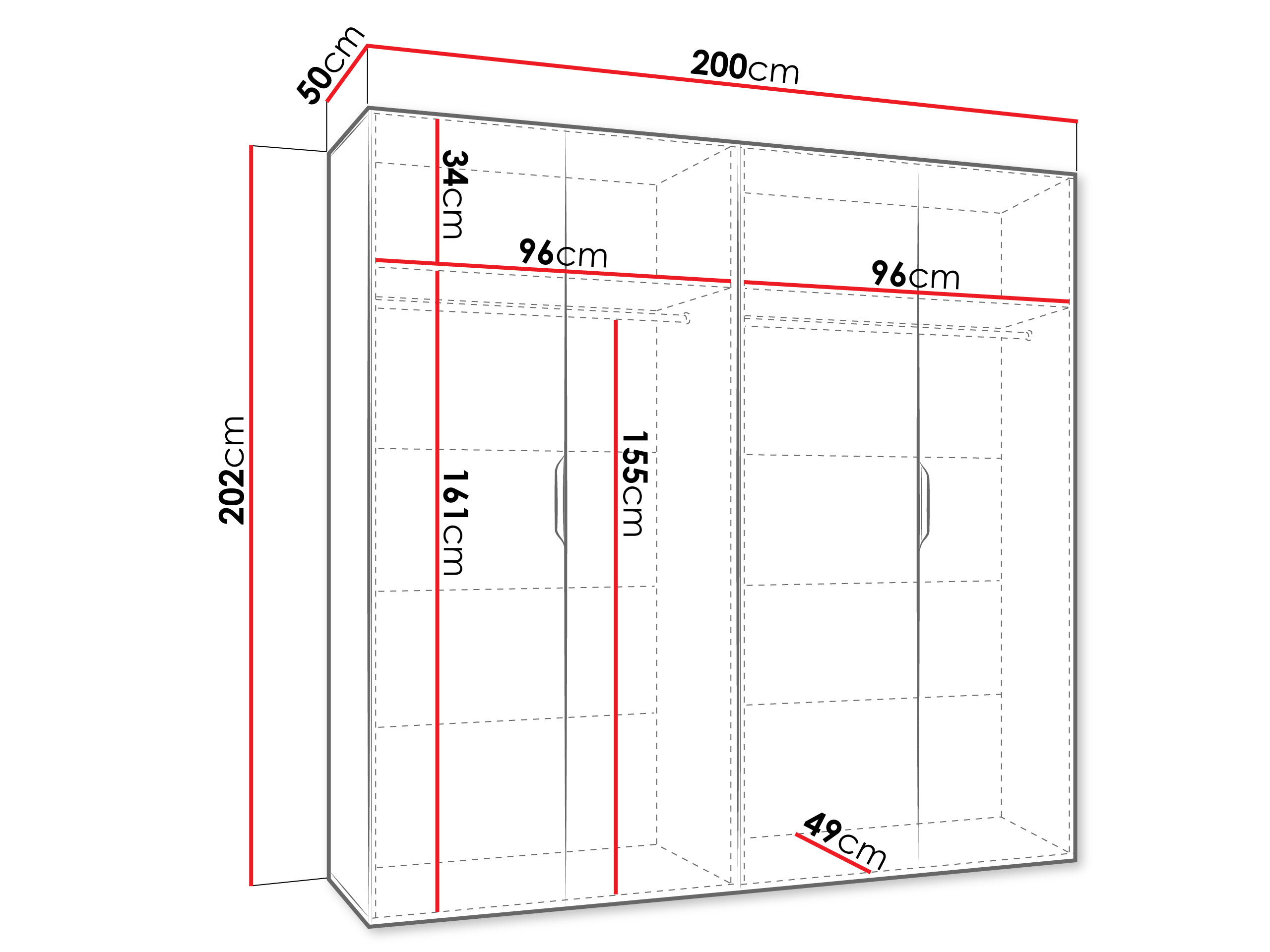 Garderobeskab Hartford 514 (Kashmir)