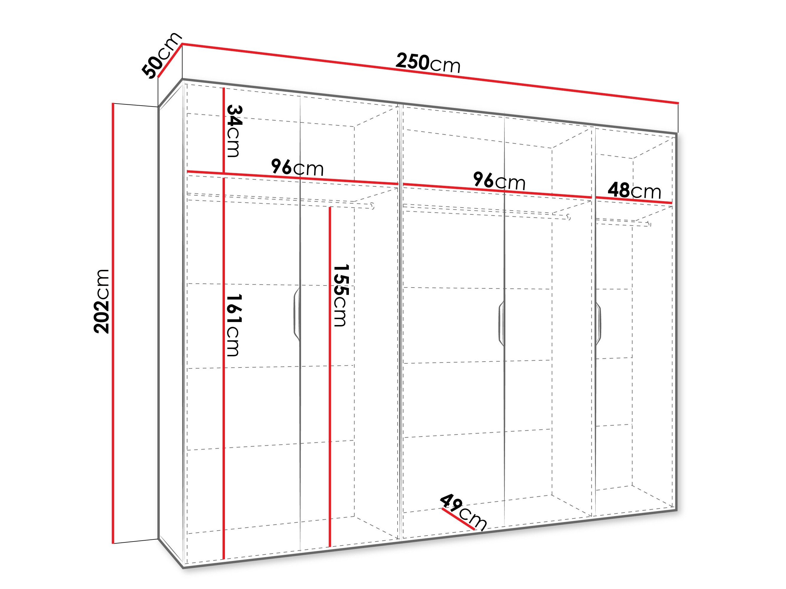 Garderobeskab Hartford 515 (Kashmir)