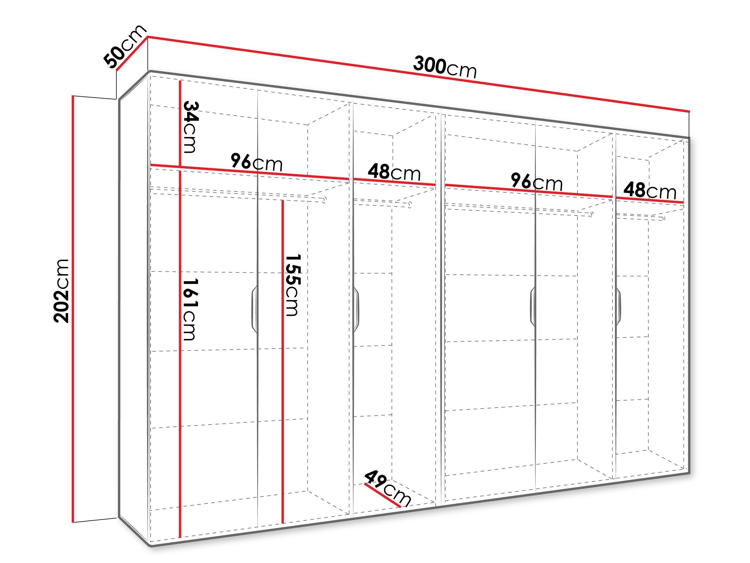 Garderobeskab Hartford 517 (Kashmir)