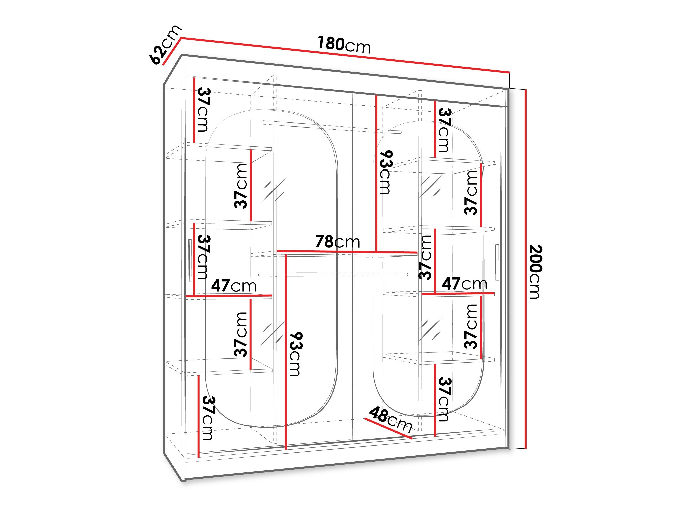 Garderobeskab Hartford 520 (Kashmir)