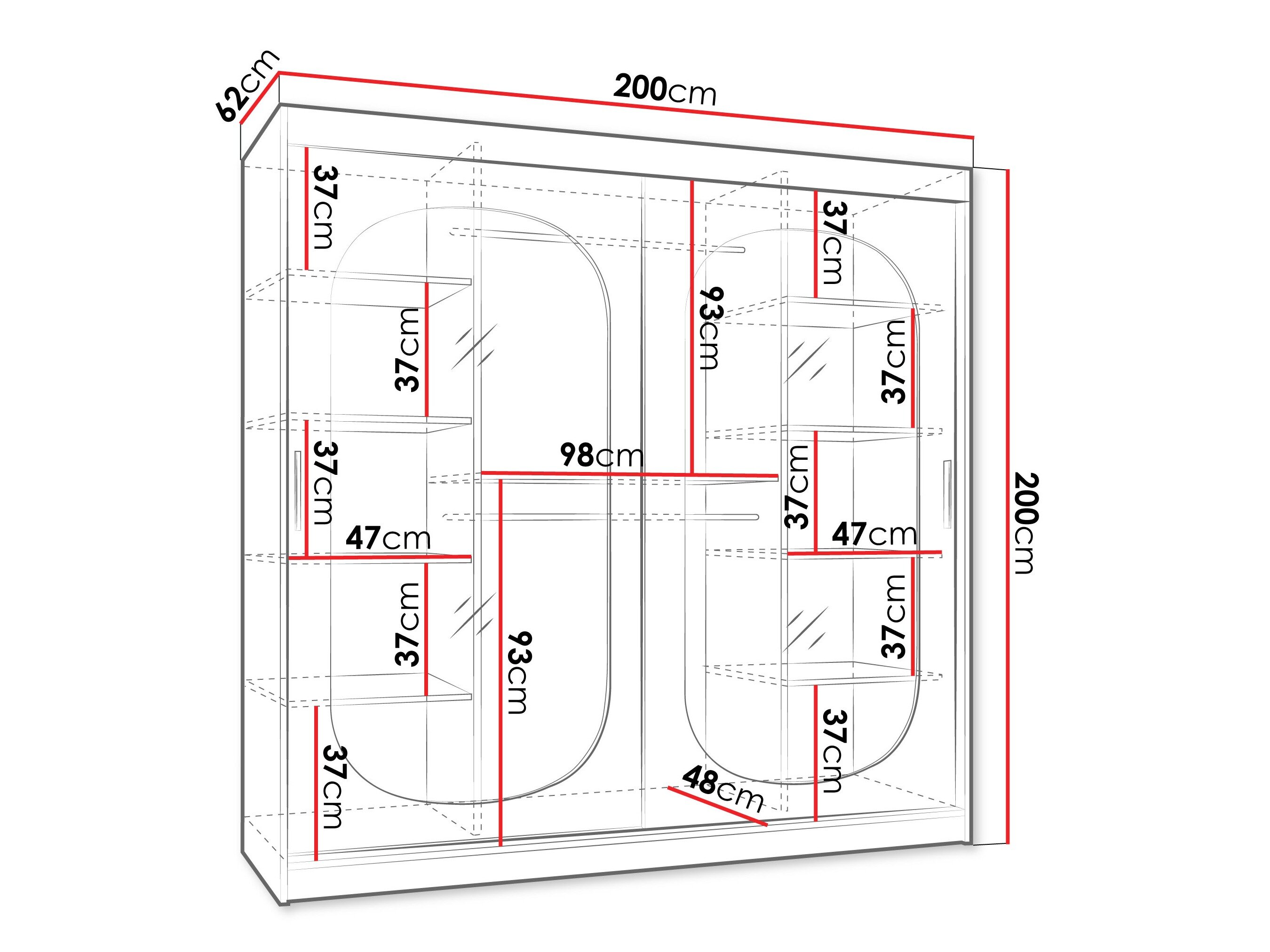 Garderobeskab Hartford 521 (Kashmir)