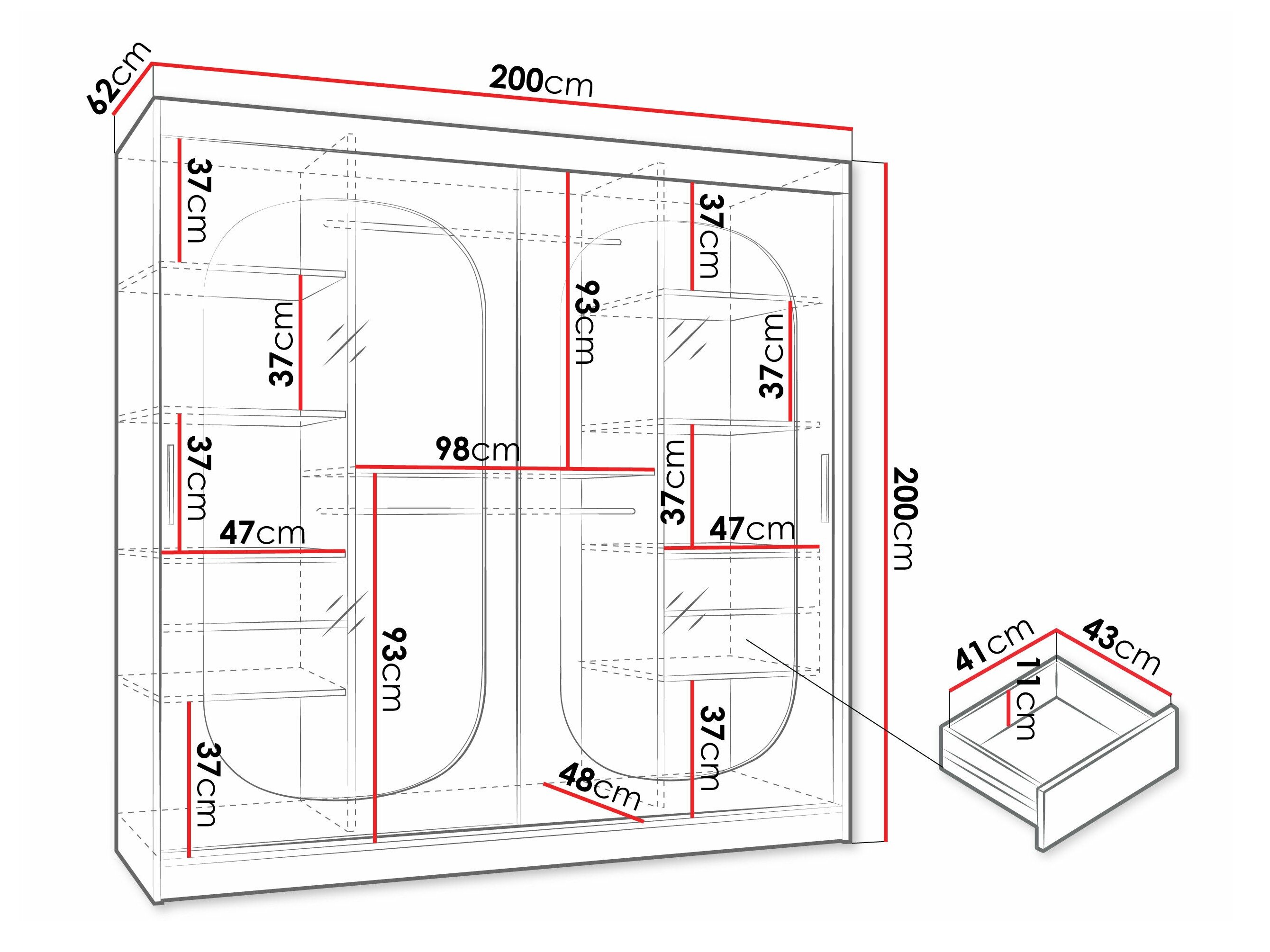 Garderobeskab Hartford 521 (Kashmir)