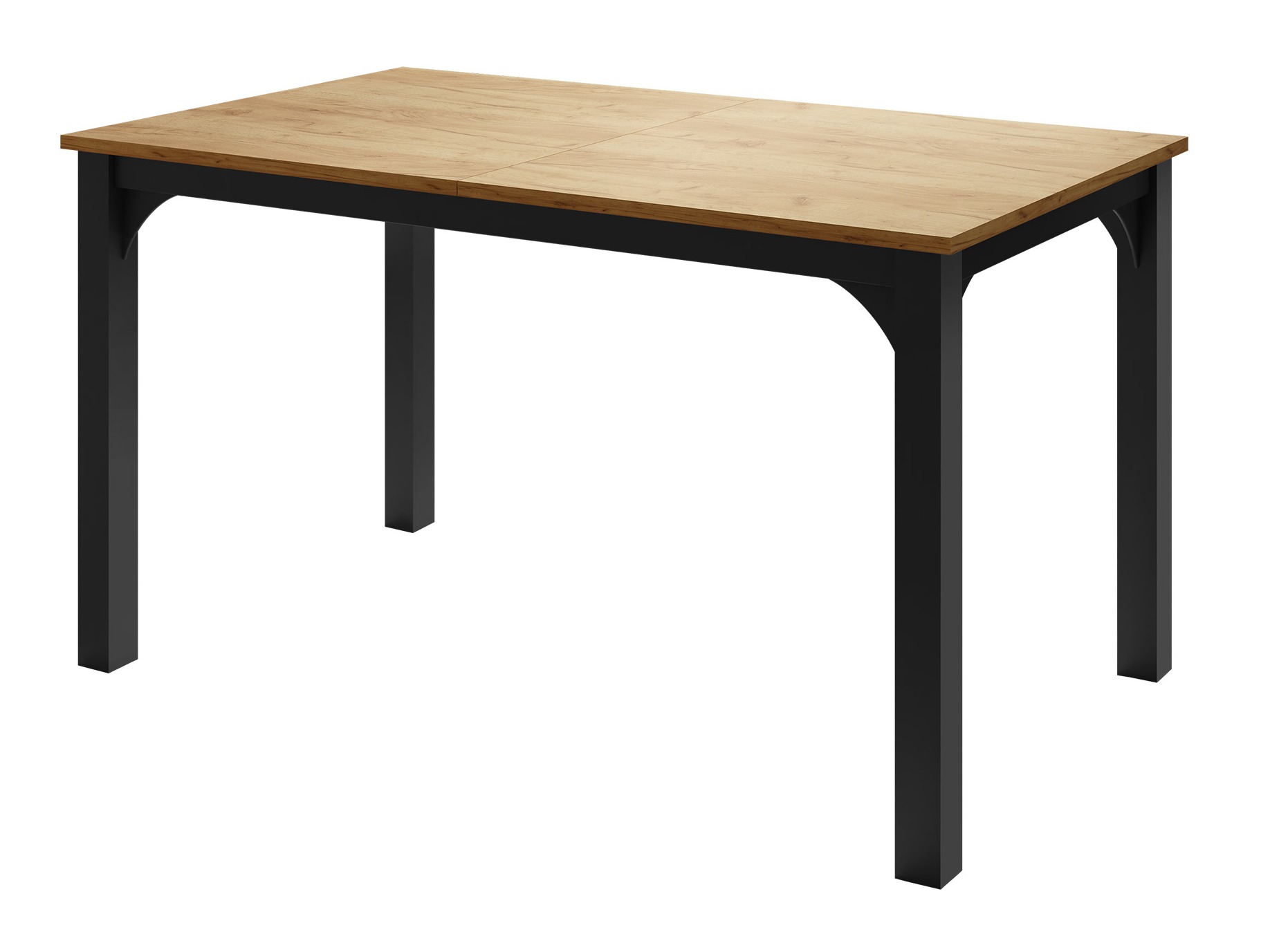 Bord Oswego 136 (Craft gylden eg + Sort)