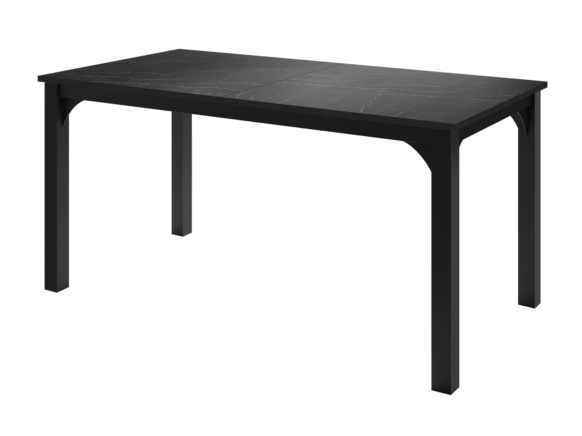 Bord Oswego 137 (Sort marmor + Sort)