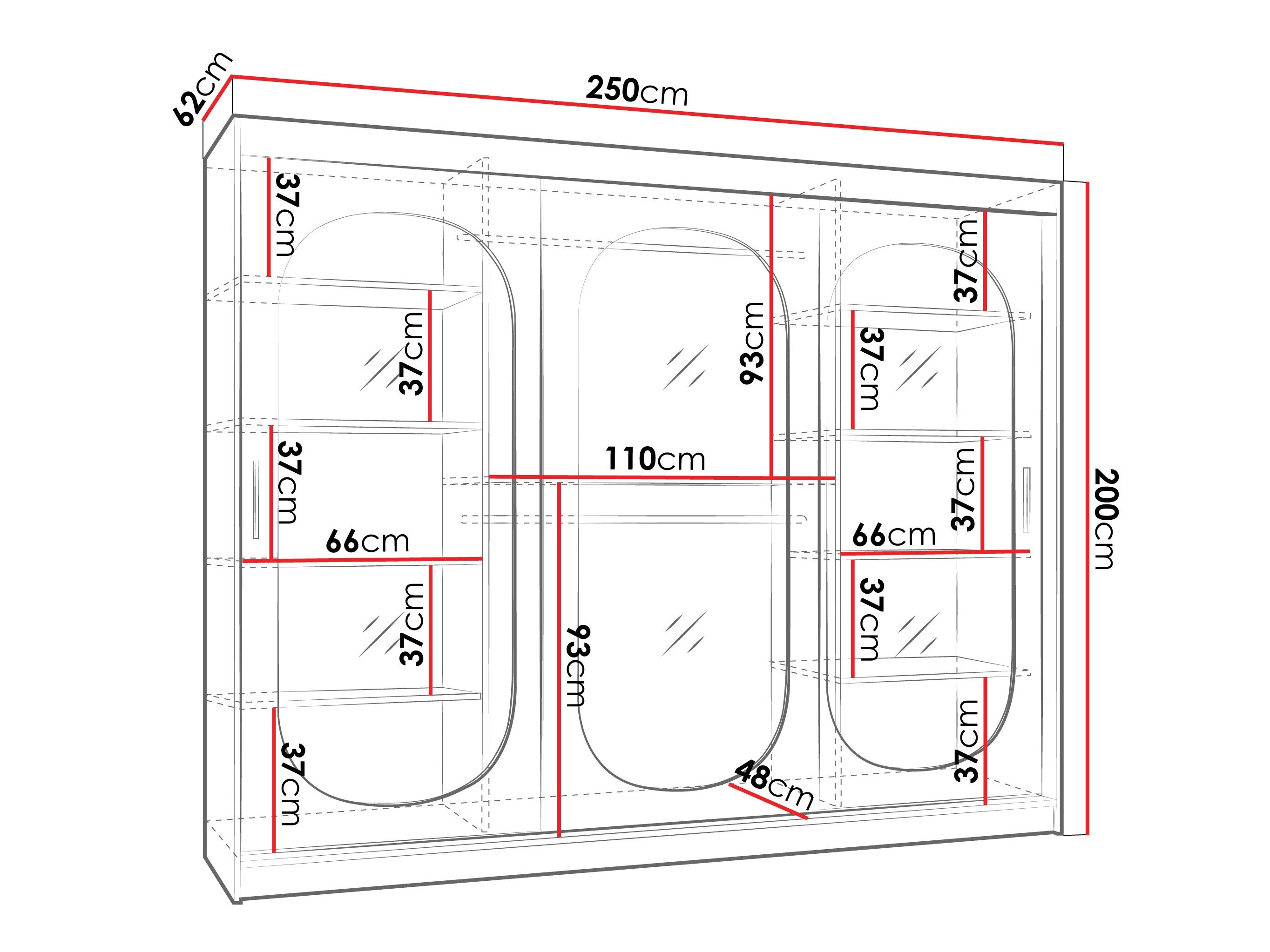 Garderobeskab Hartford 522 (Kashmir)