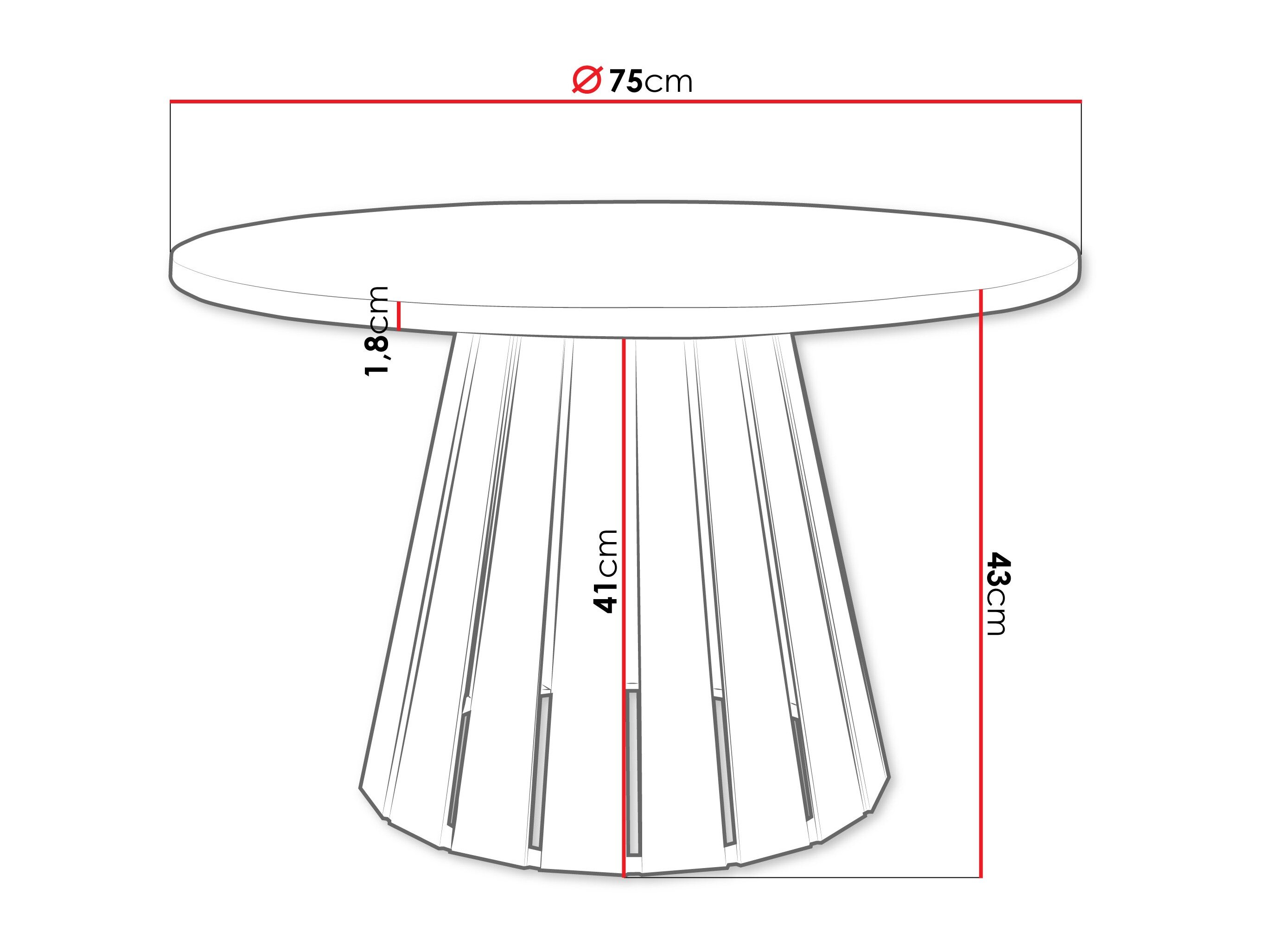 Sofabord Oswego 134 (Sort + Kashmir)