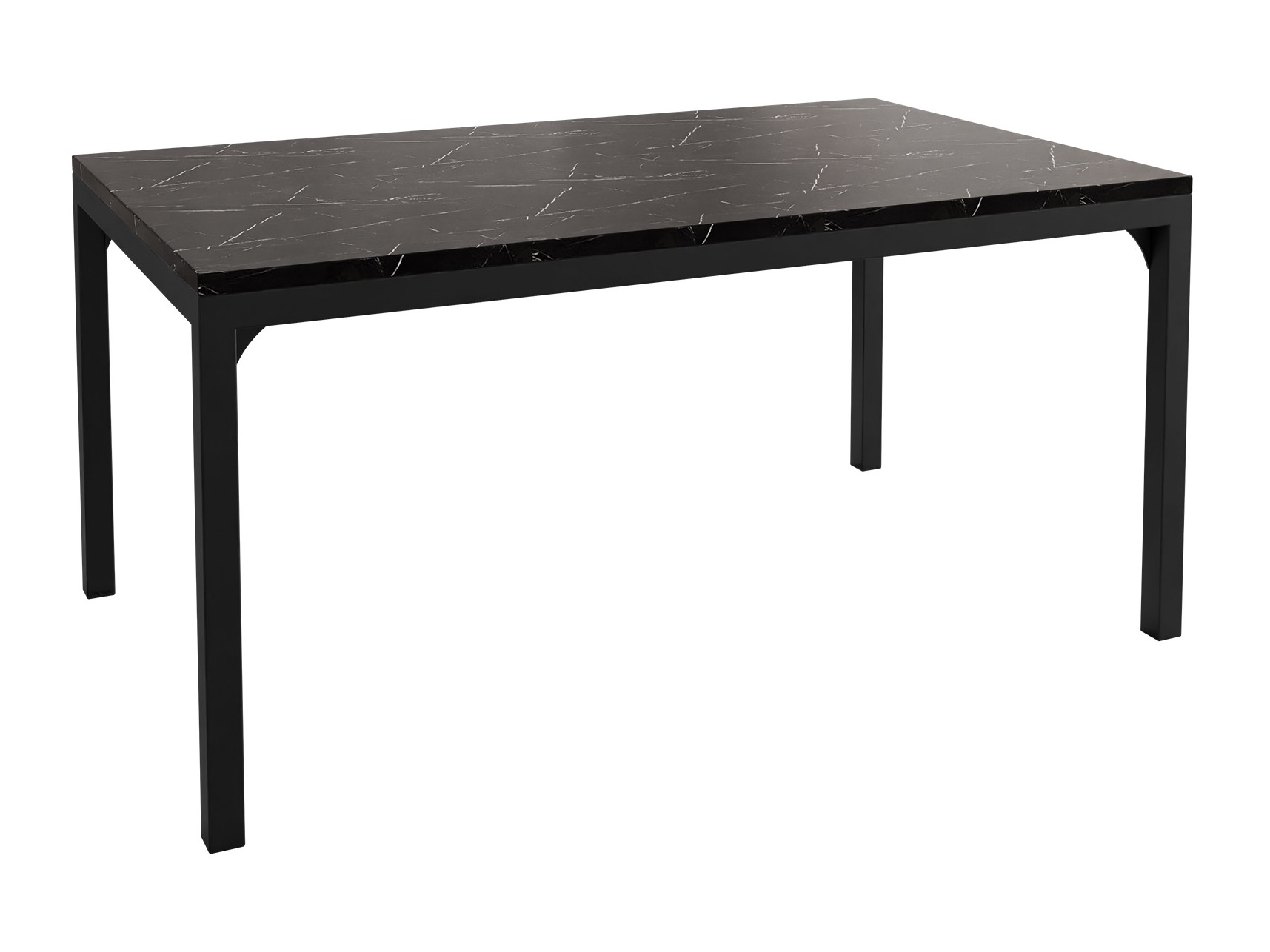 Sofabord Oswego 138 (Sort marmor + Sort)