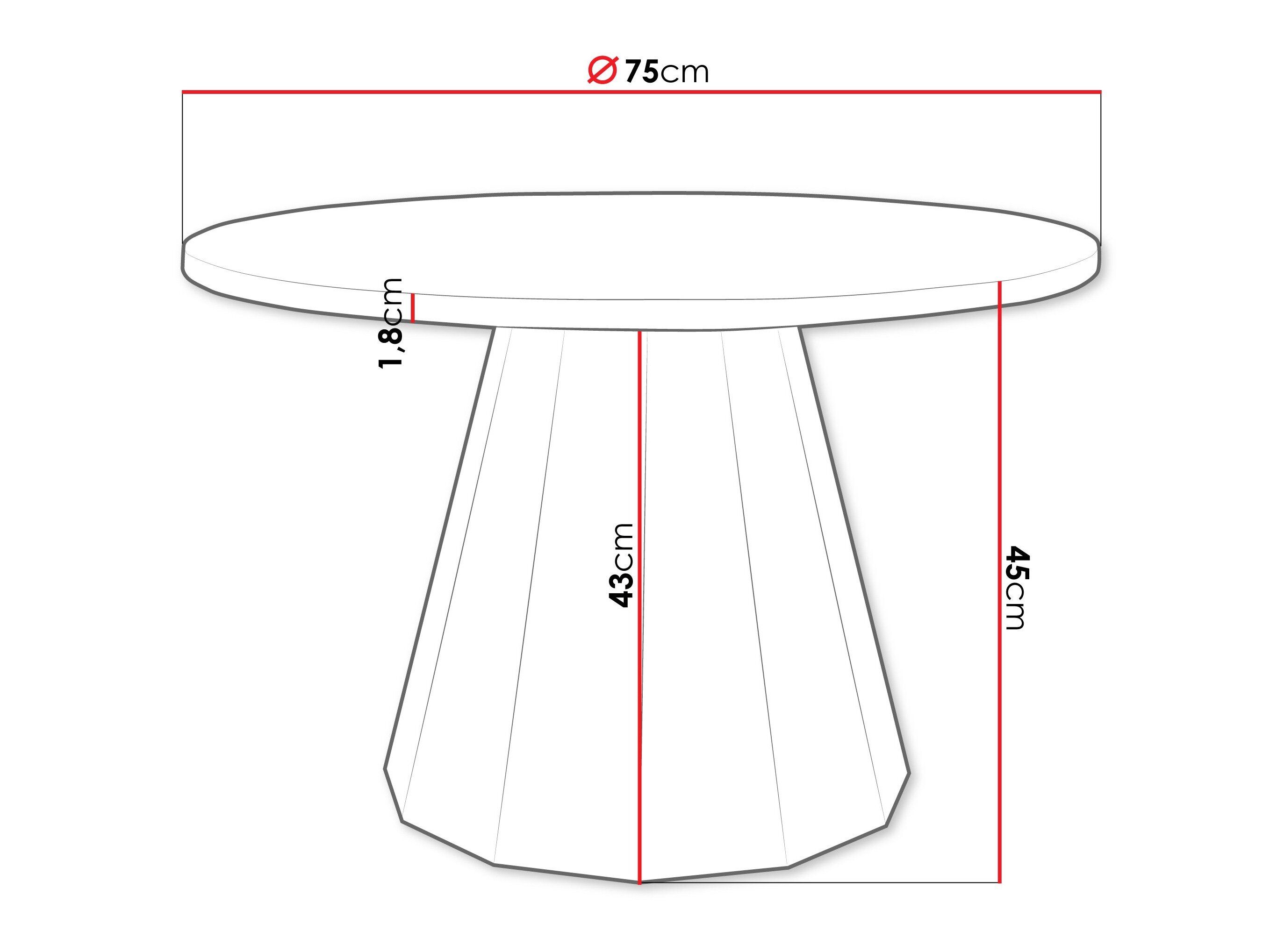 Sofabord Oswego 139 (Sort + Hvid)