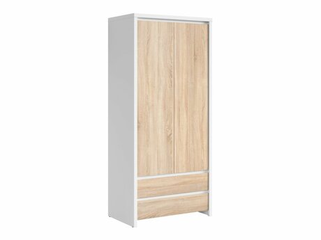 Garderobeskab Nolroma 117 (Hvid + Sonoma eg)