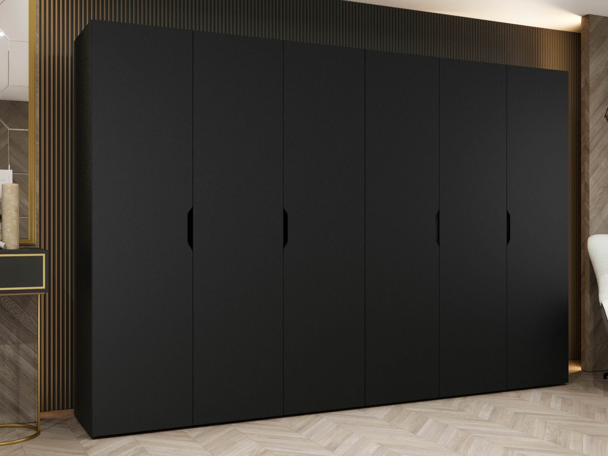 Garderobeskab Hartford 517 (Sort)