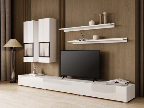 Stuemøbelsæt Serodeu 100 (Hvid + Glansfuld hvid)