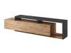 TV-bord Lutiva 103 (Antracit + Ribbec egetræ)