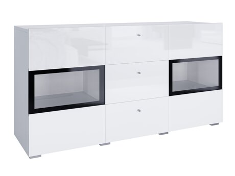 Kommode Serodeu 101 (Hvid + Glansfuld hvid)