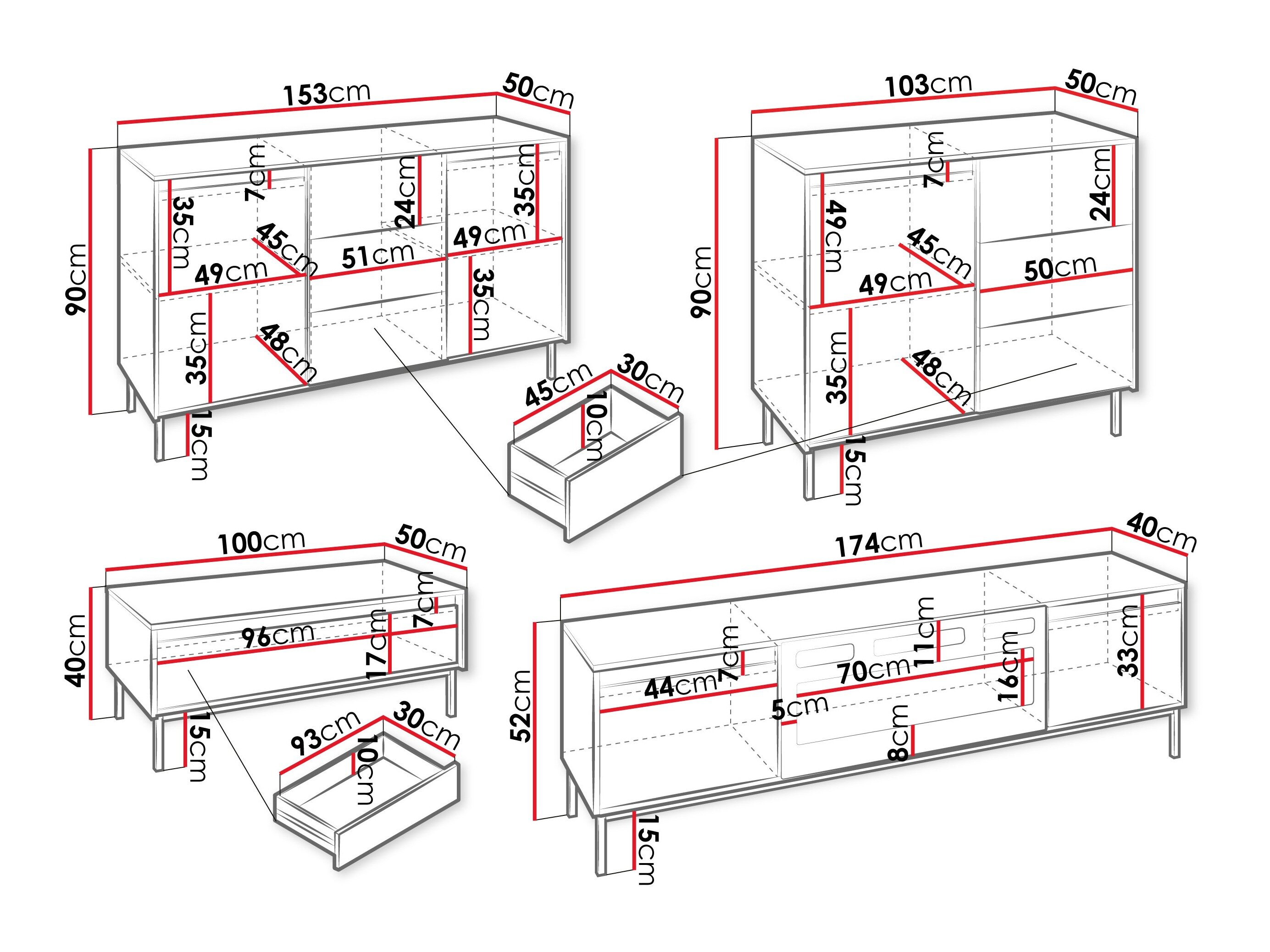 Stuemøbelsæt Comfivo Delruva 109 (Hvid)