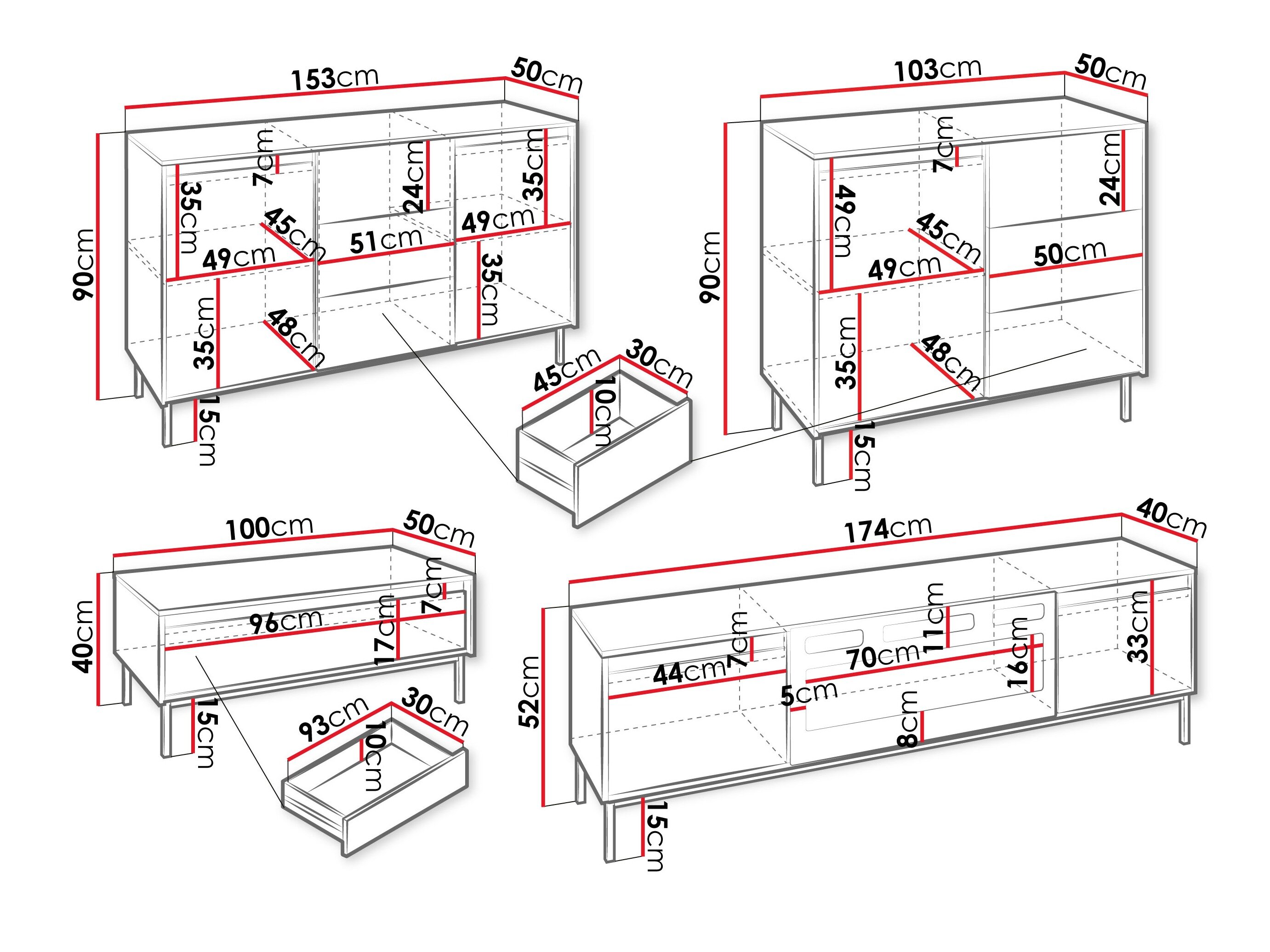 Stuemøbelsæt Comfivo Delruva 109 (Sort)