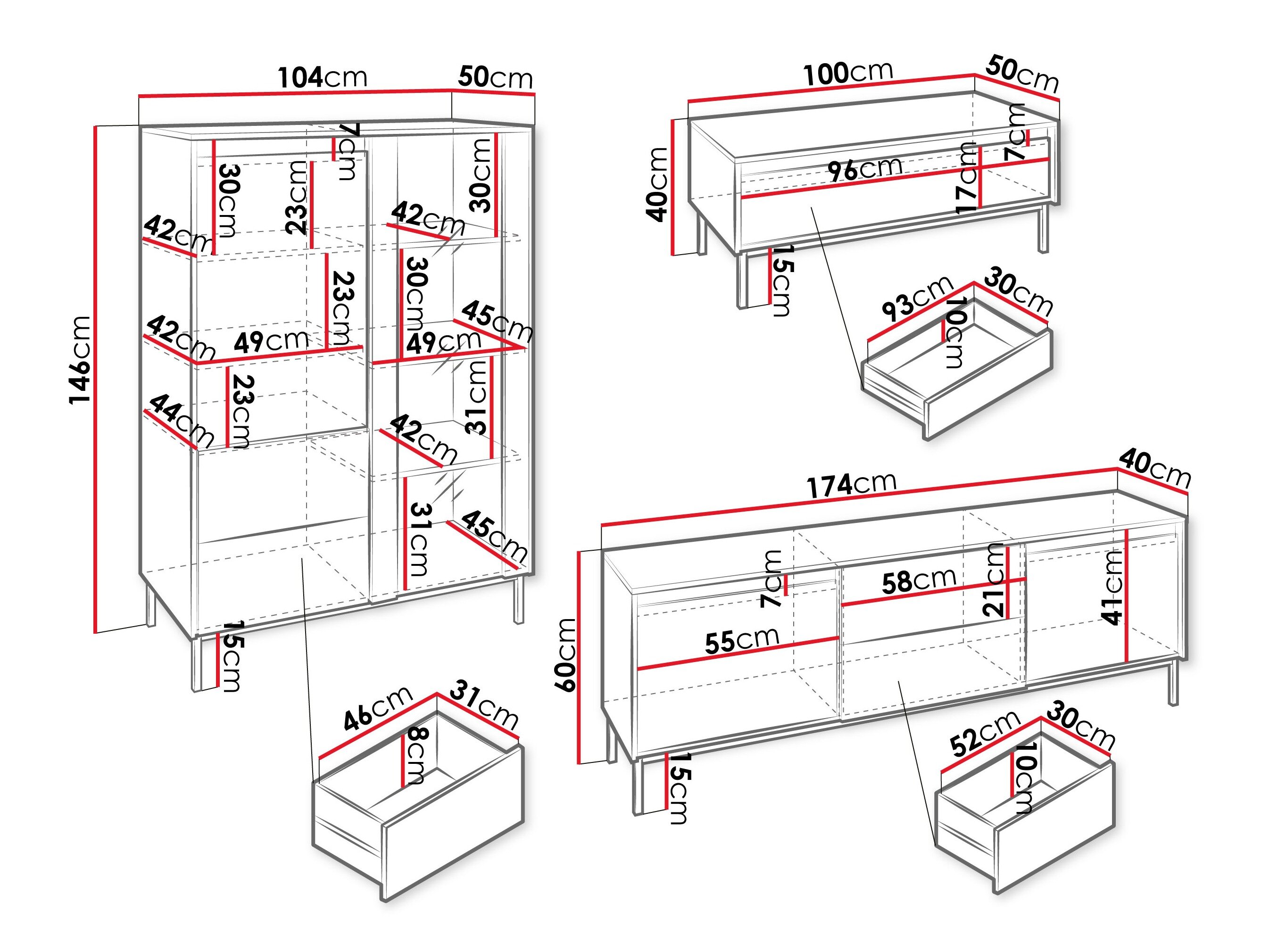 Stuemøbelsæt Comfivo Delruva 111 (Kashmir)