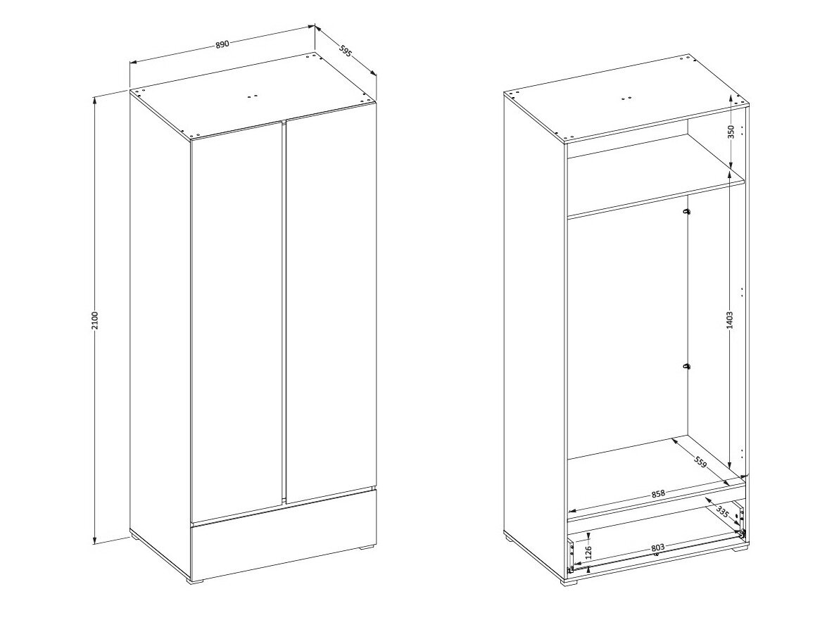 Garderobeskab Alfere 118 (Wotan eg)
