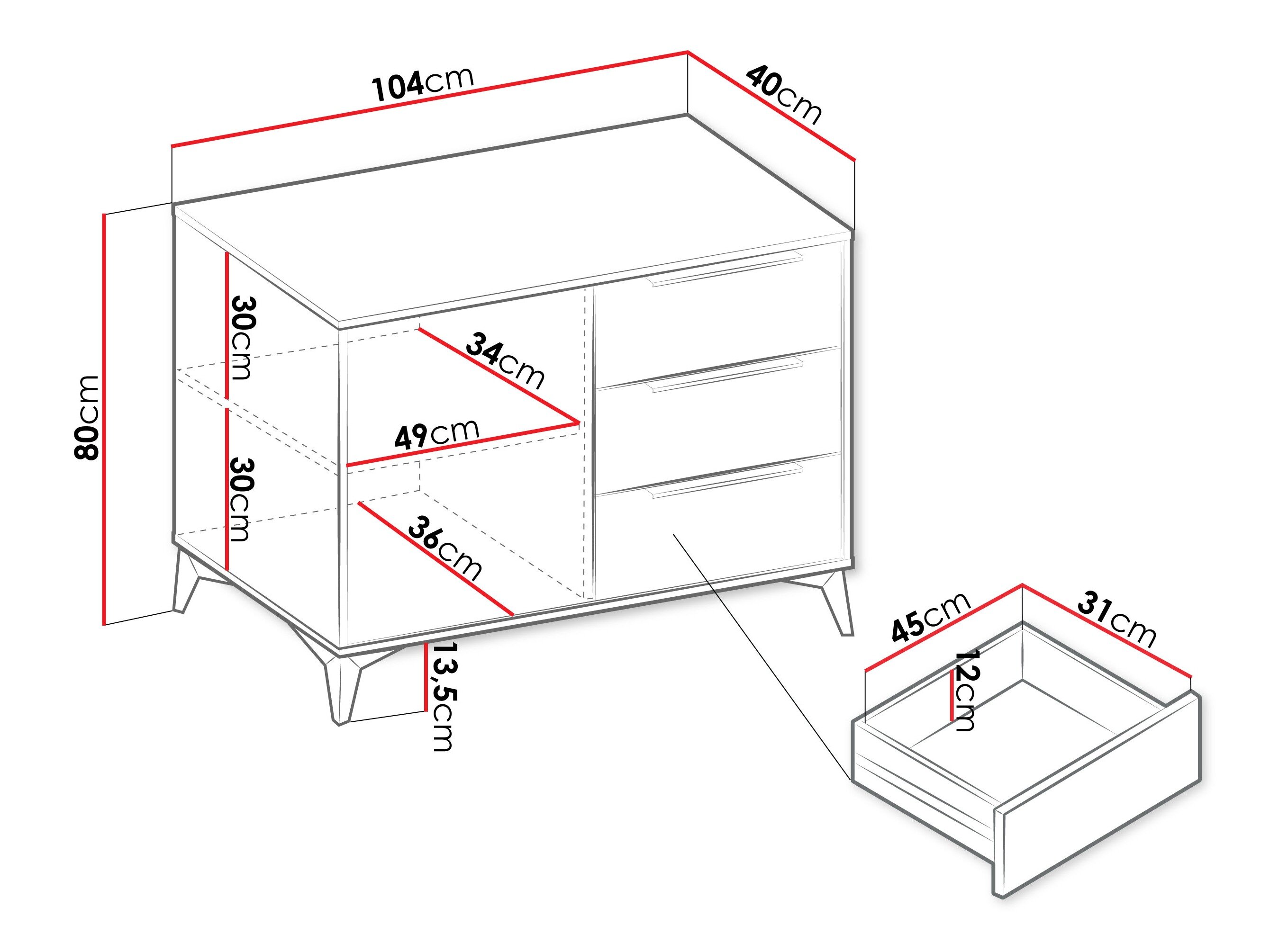 Kommode Comfivo Camlue 112
