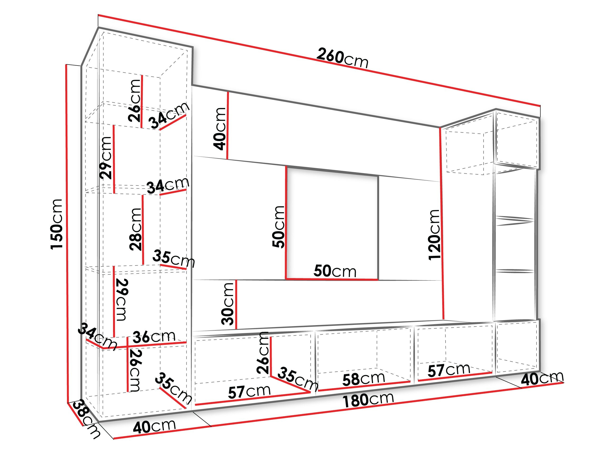 Stuemøbelsæt Comfivo 450 (Hvid + Hvid marmor)