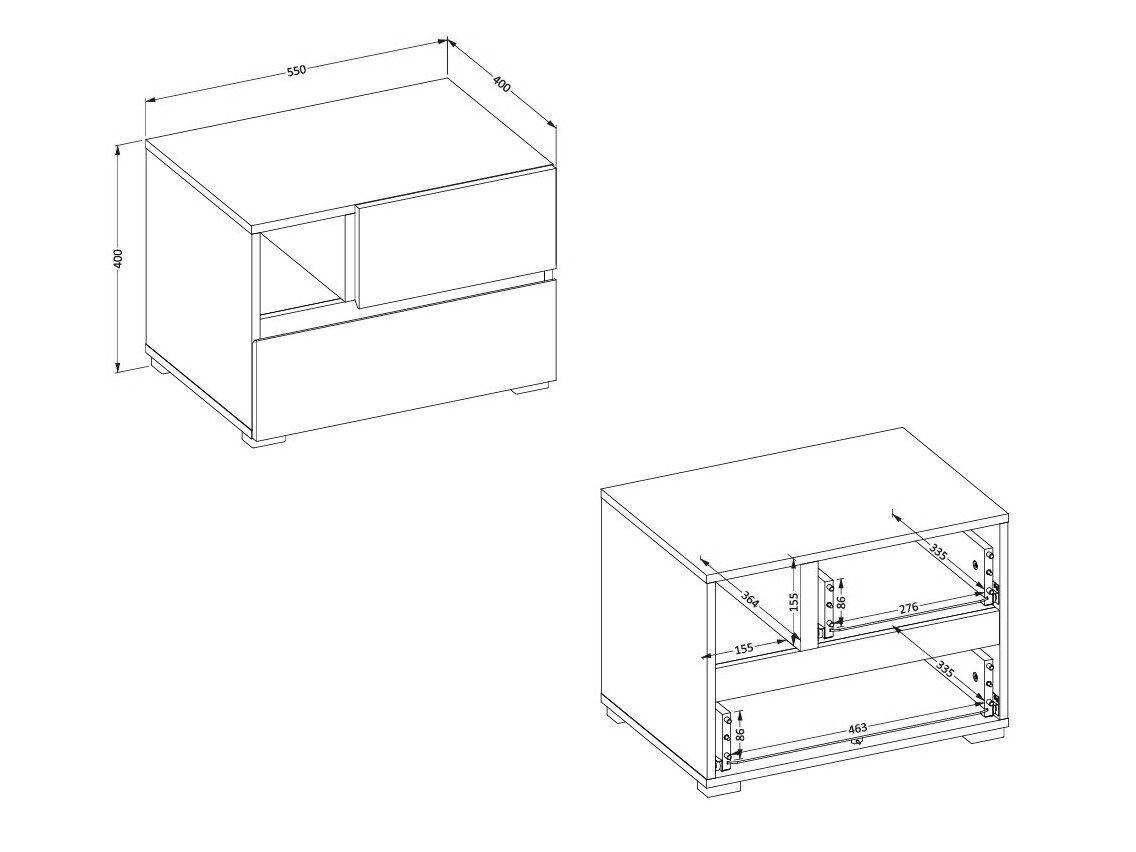 Sengebord Alfere 120 (Wotan eg)