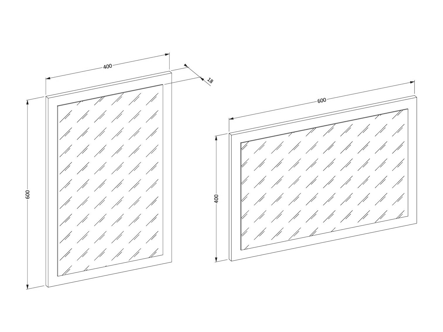 Spejl Alfere 115 (Hvid)