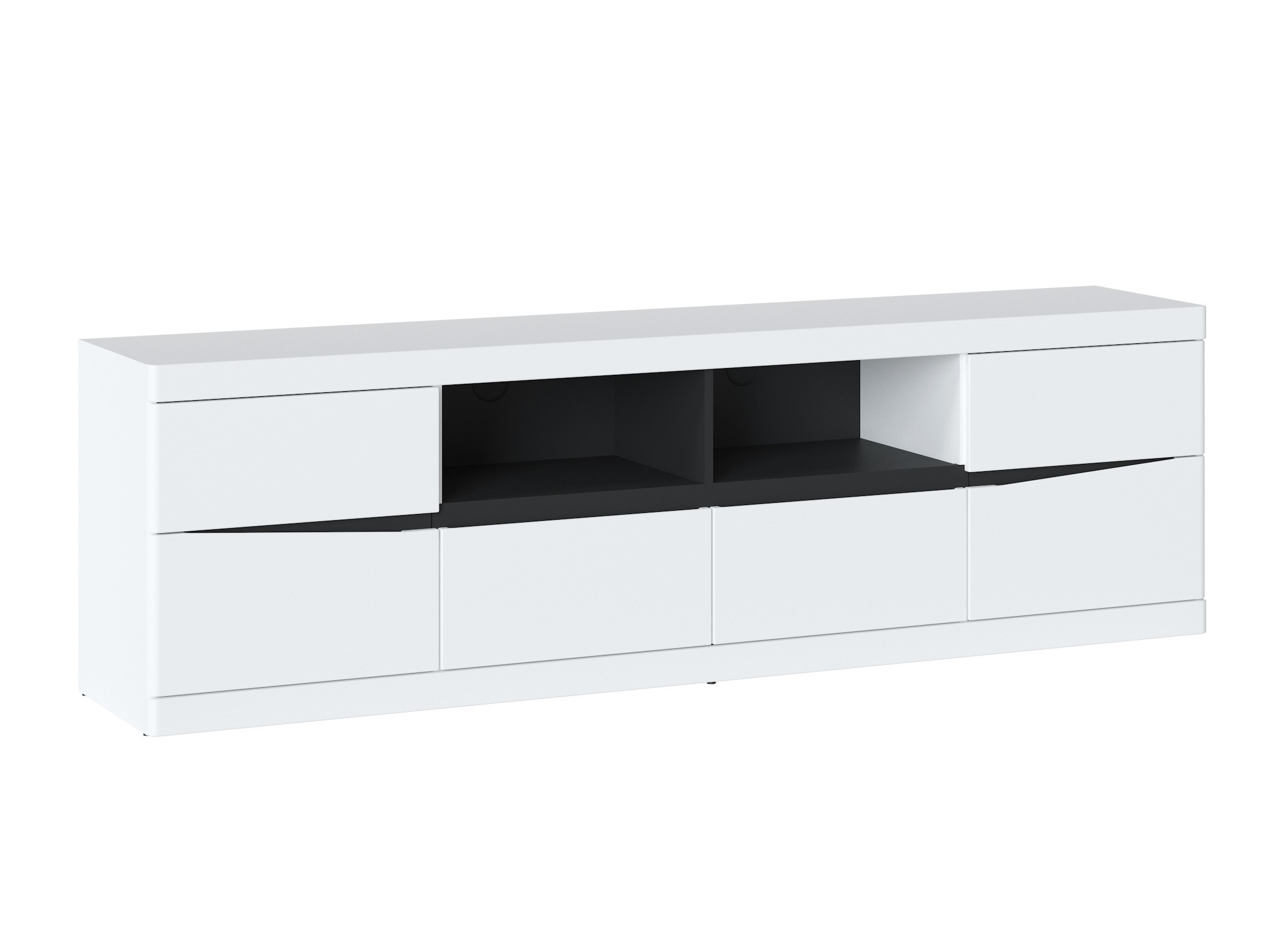 TV-bord Venlori 122 (Hvid + Grafit)