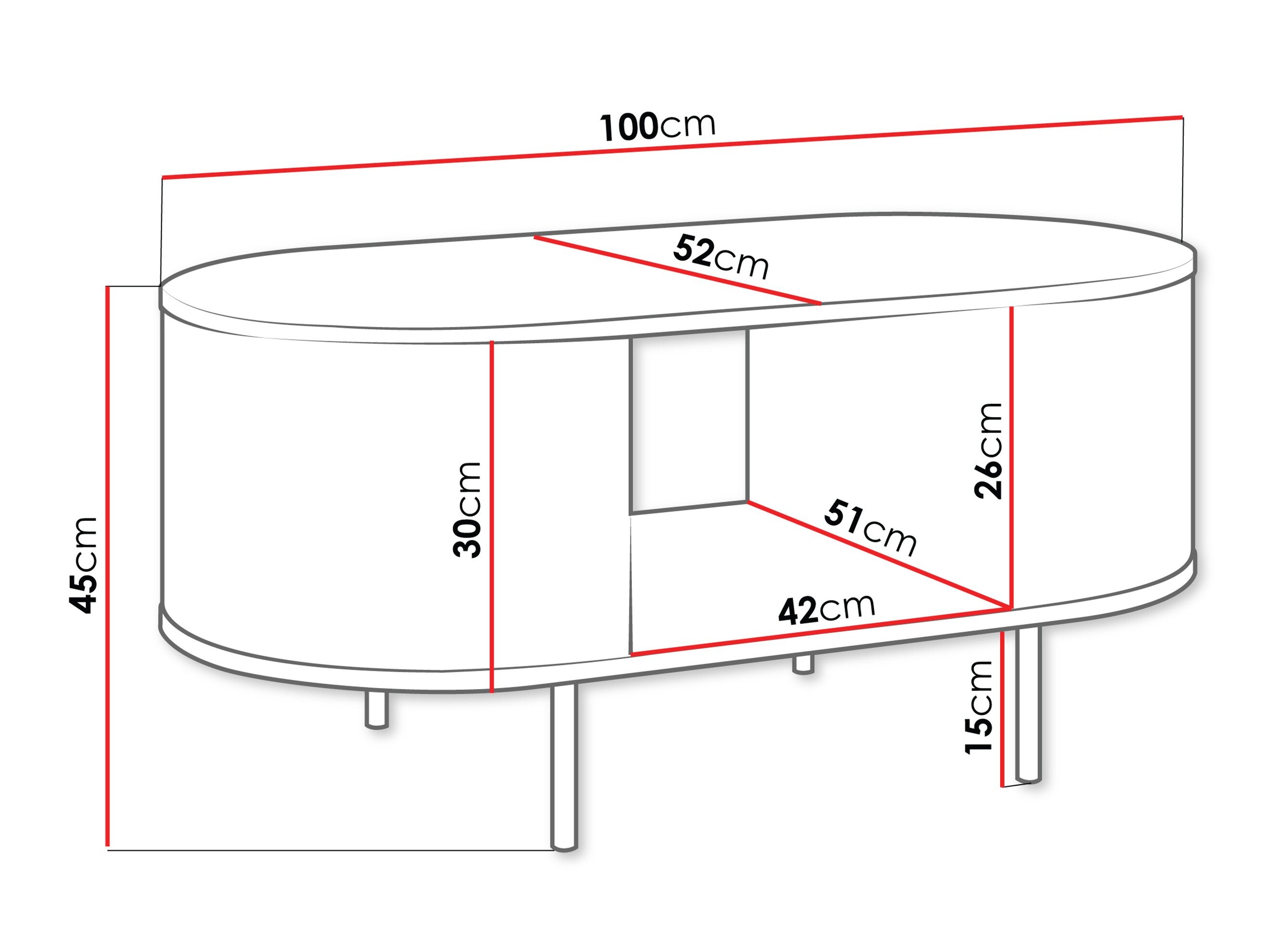 Sofabord Comfivo Livtena 104 (Hvid marmor + Gylden)