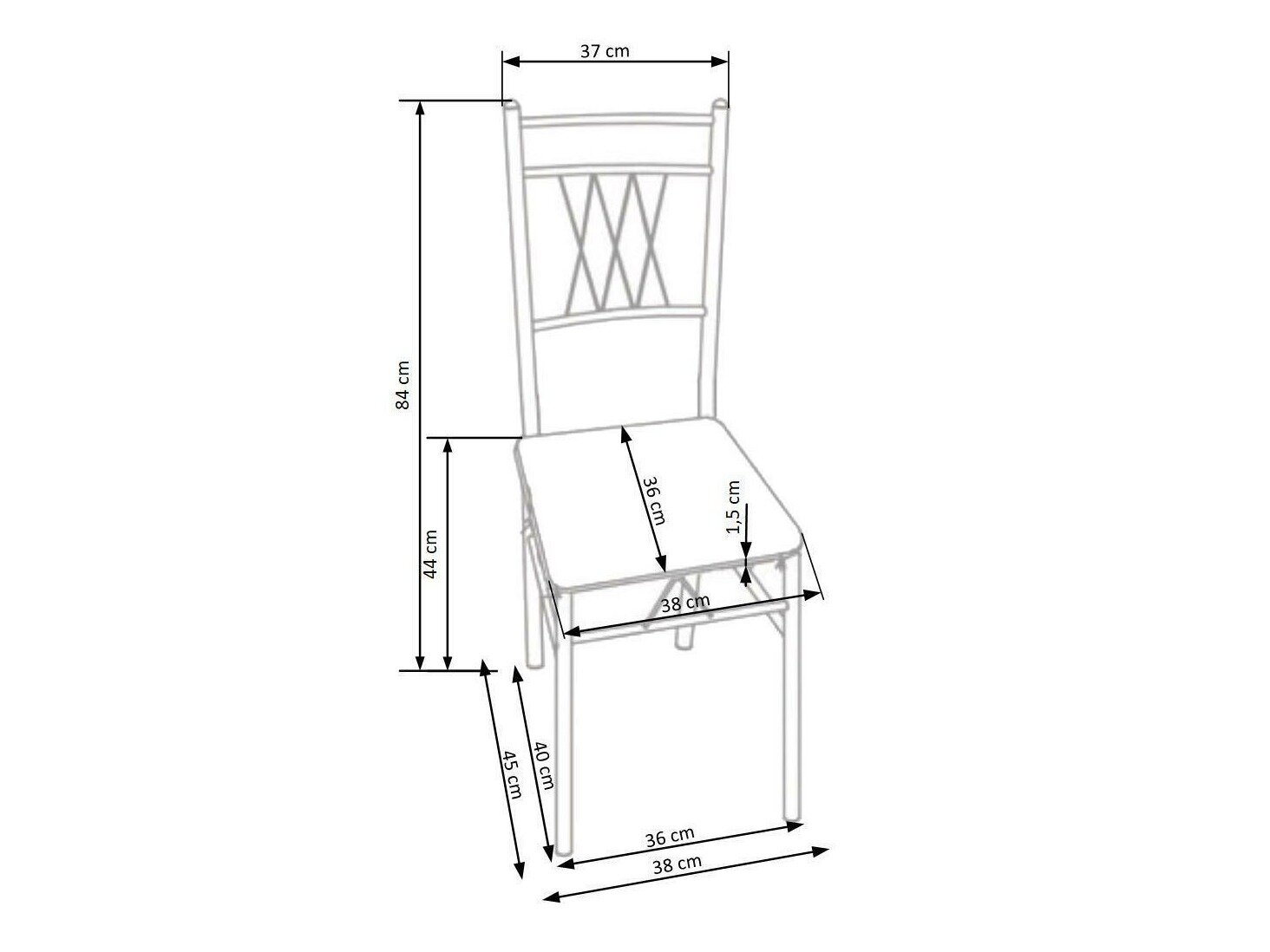 Spisestuesæt Houston 1251 (Egetræ + Sort)