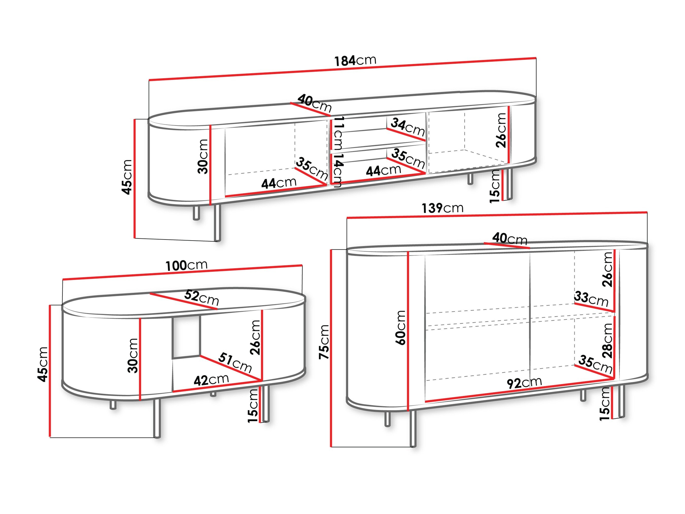 Stuemøbelsæt Comfivo Livtena 105 (Hvid marmor + Gylden)