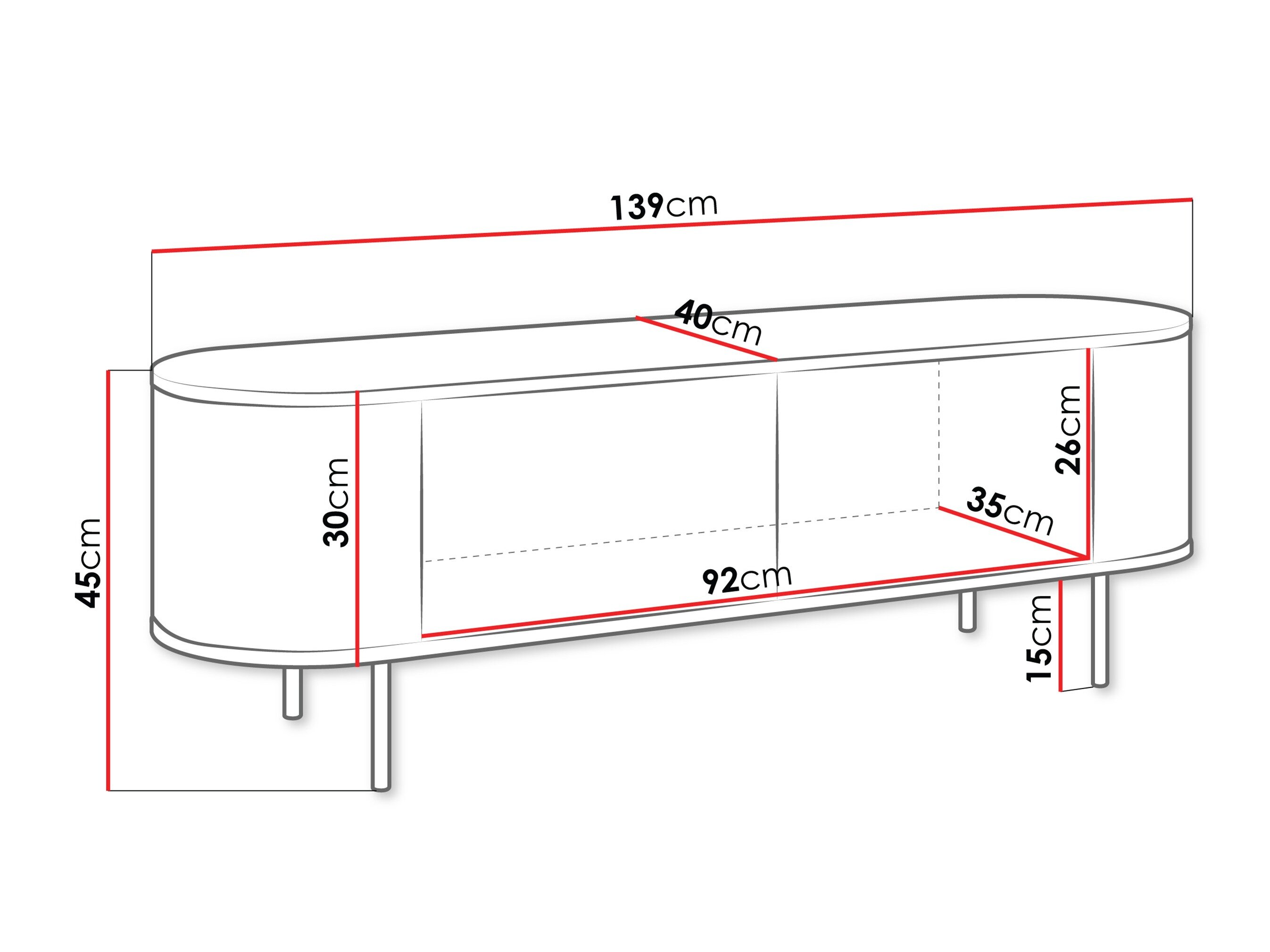 TV-bord Comfivo Livtena 102 (Hvid marmor + Gylden)