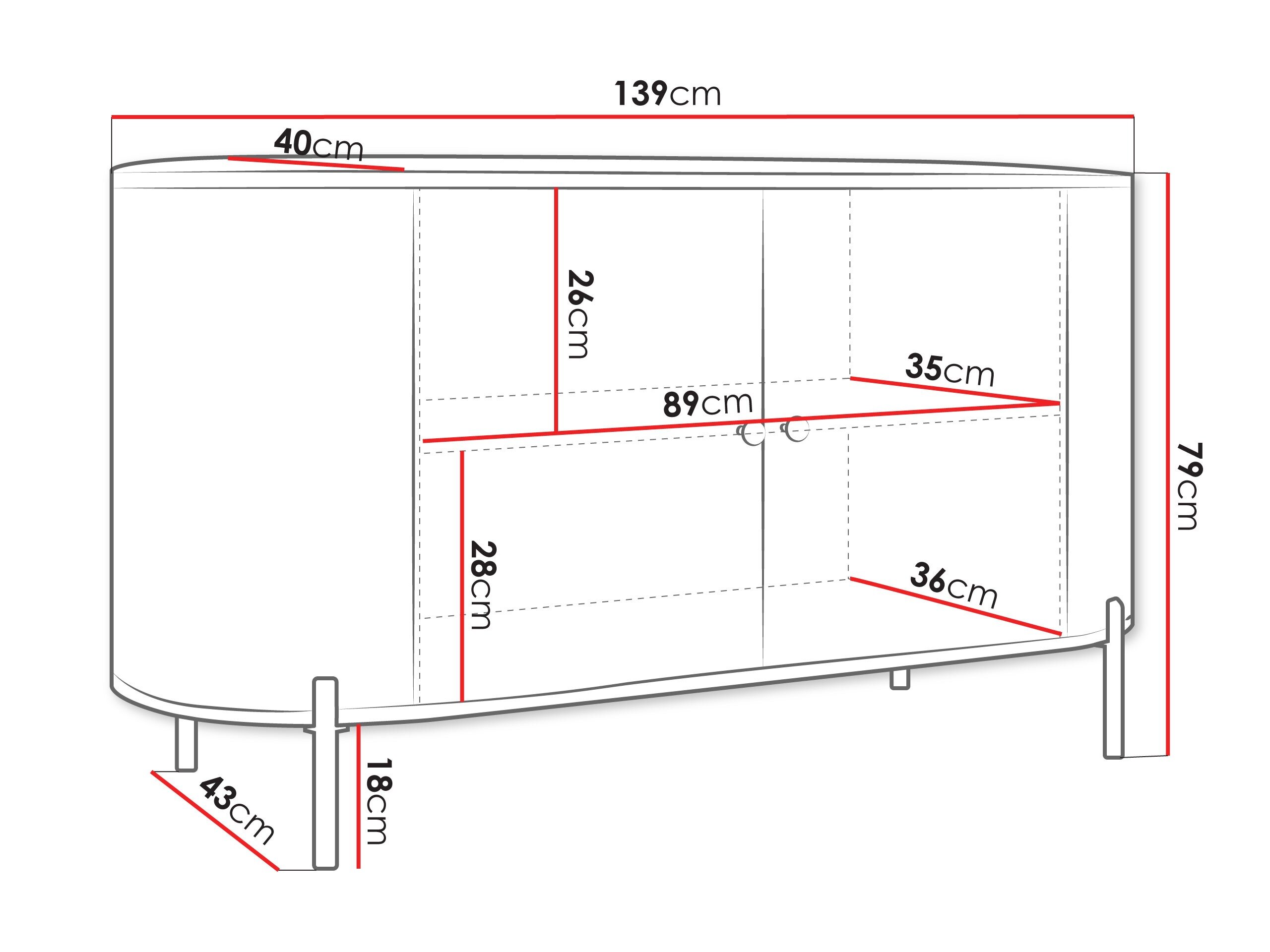 Skænk Comfivo Mirsoni 100