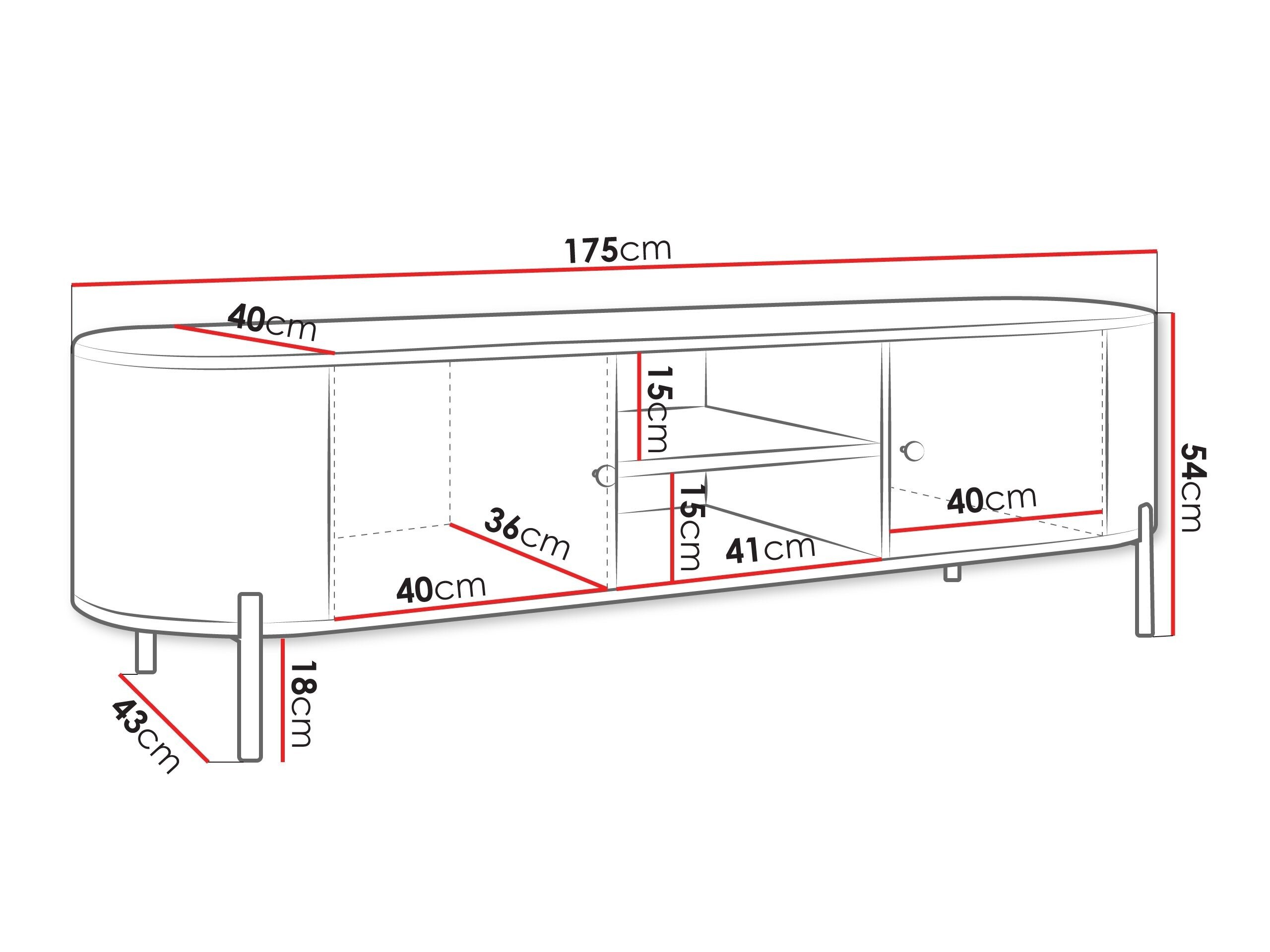 TV-bord Comfivo Mirsoni 103