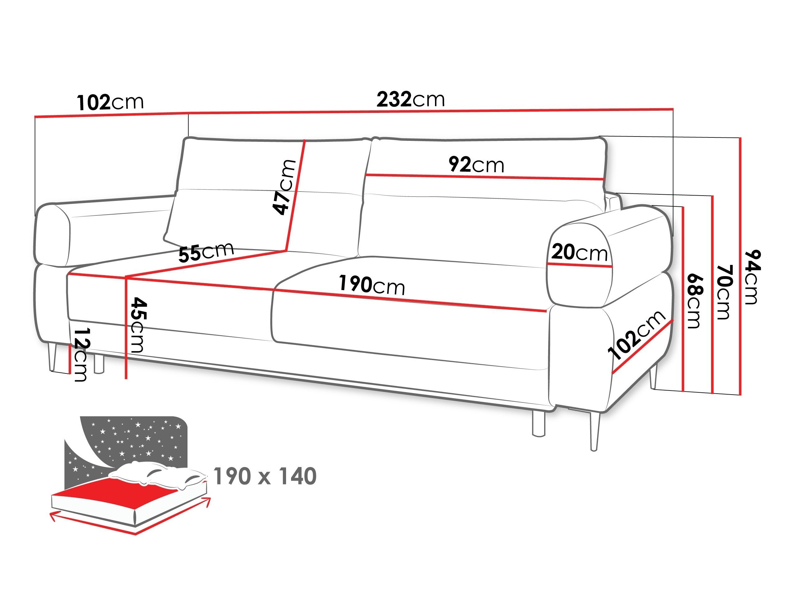 Sovesofa ComfiDream 199 (Blur 19)