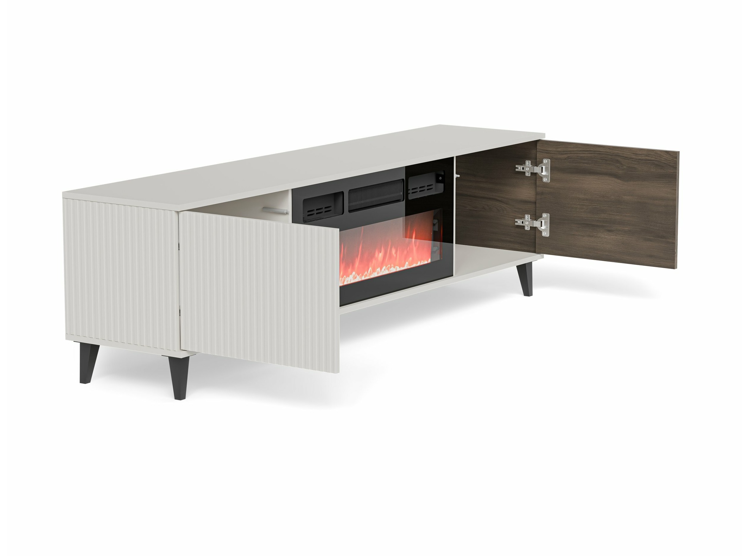 TV-bord Luelia 121 (Valnød + Kashmir)