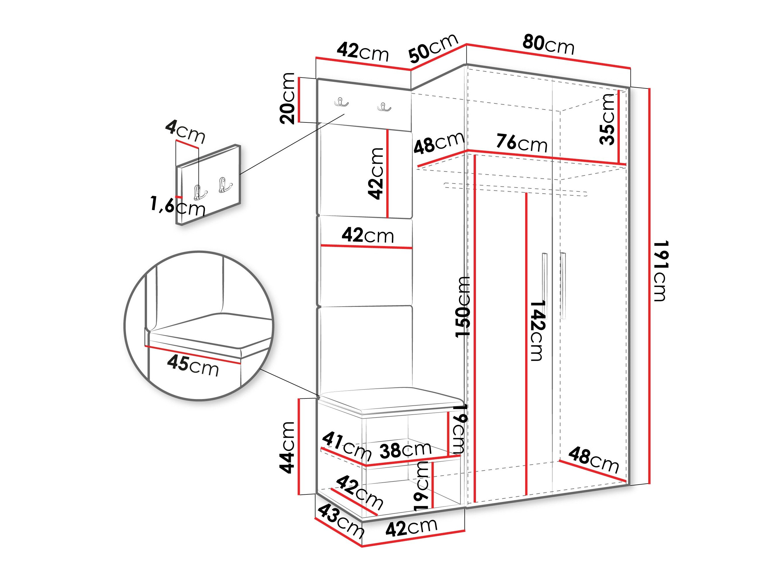 Entrésæt Hartford 523 (Artisan eg)