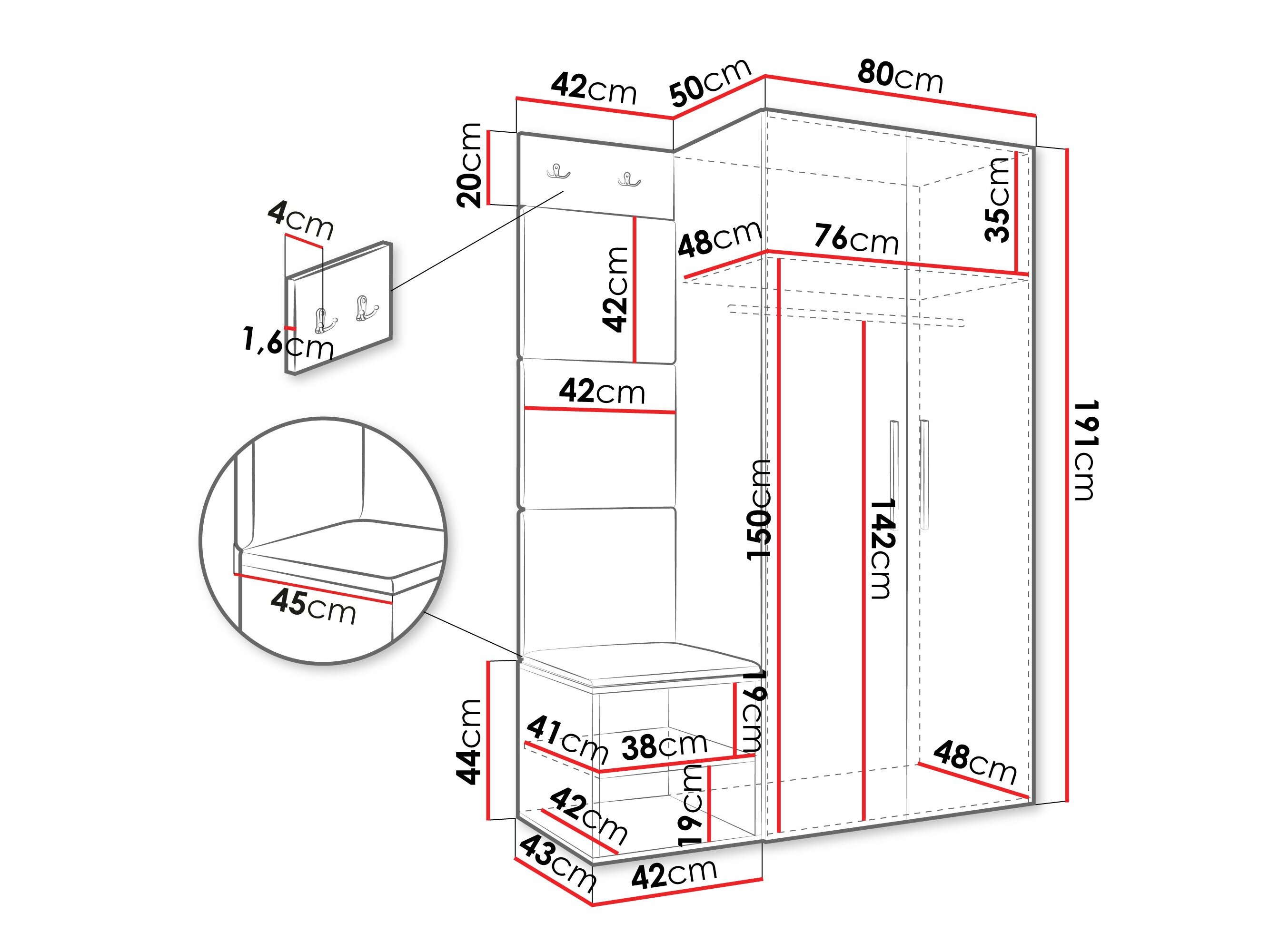 Entrésæt Hartford 523 (Artisan eg)