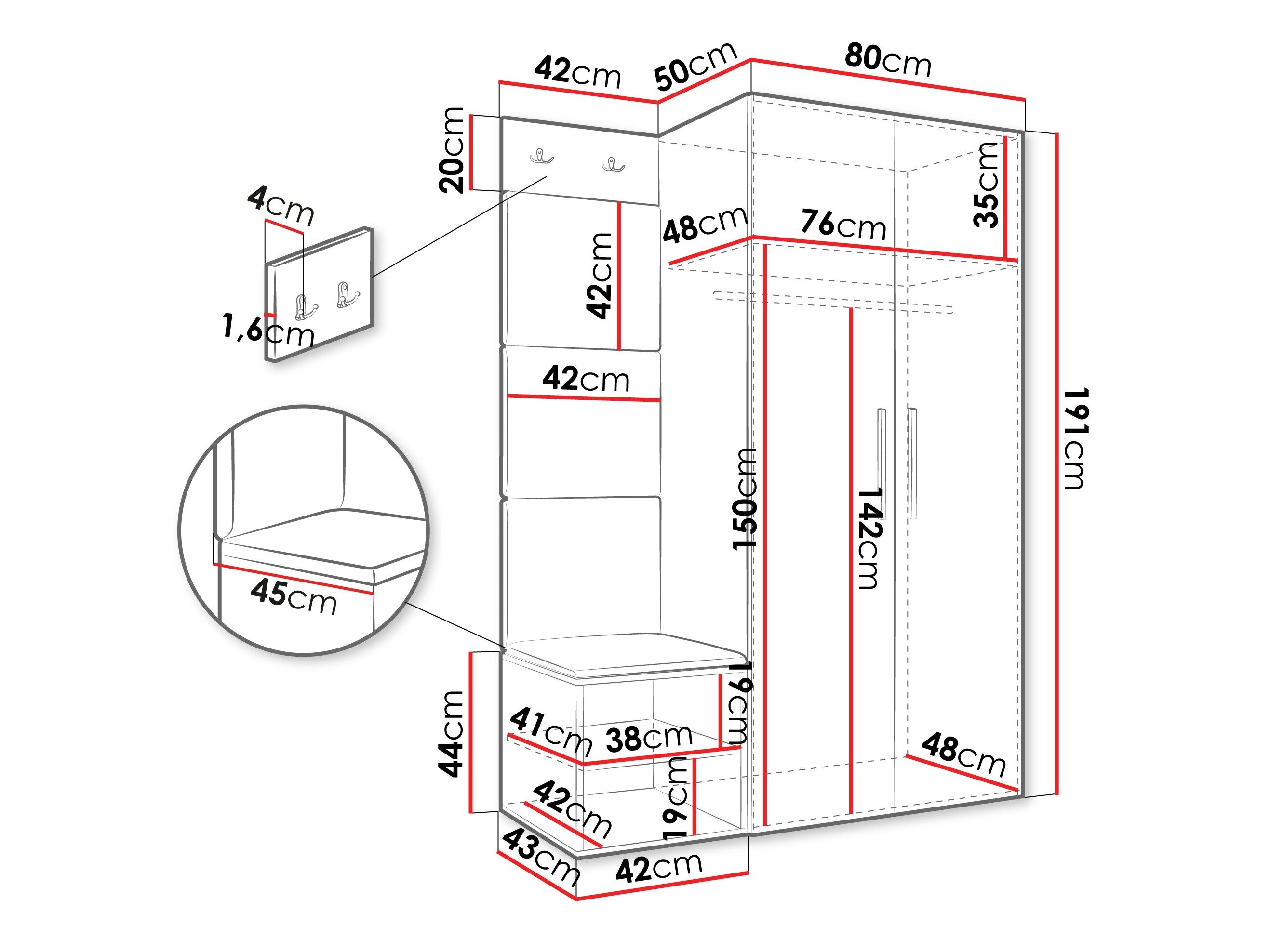 Entrésæt Hartford 523 (Artisan eg)