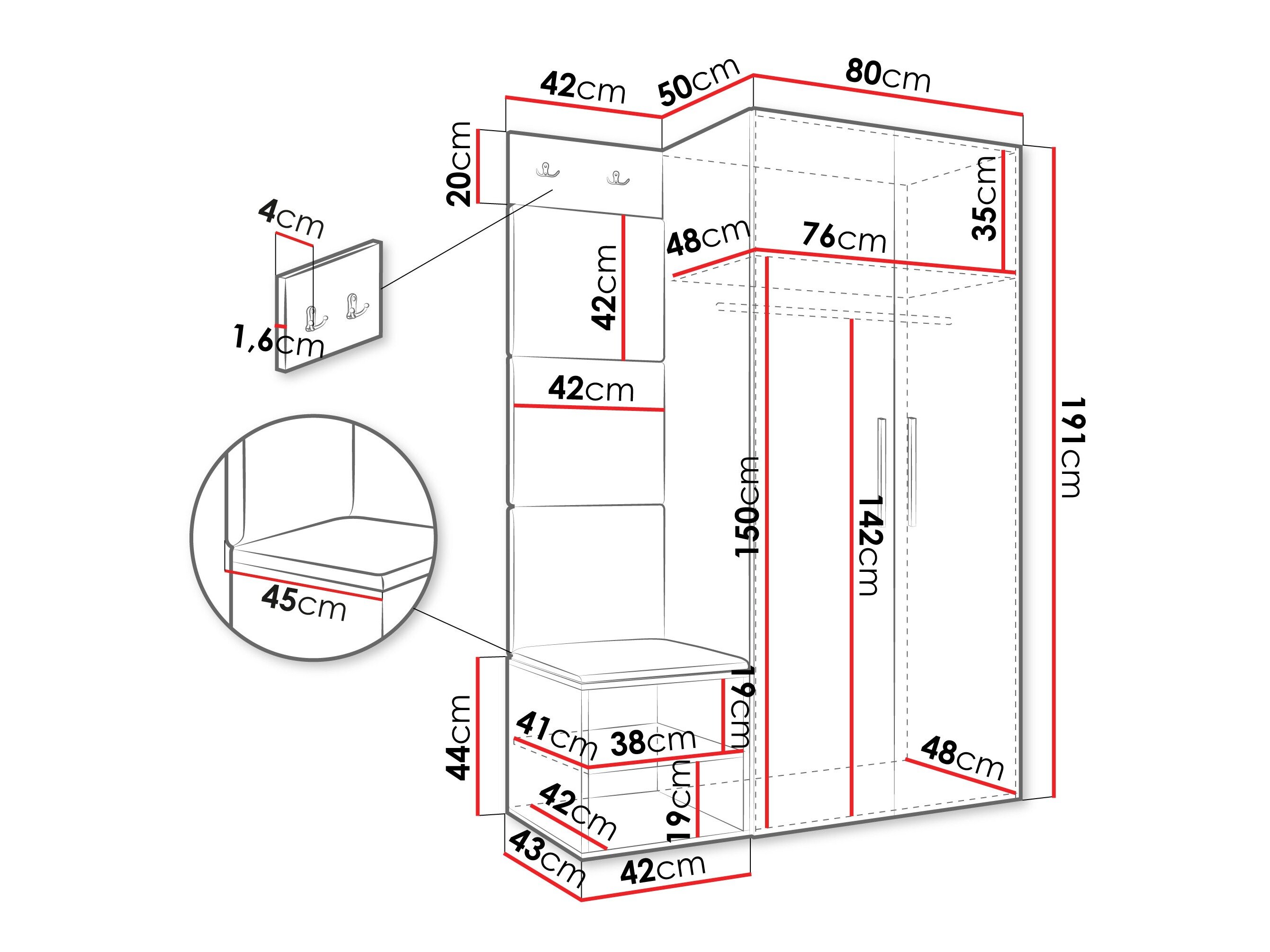 Entrésæt Hartford 523 (Artisan eg)