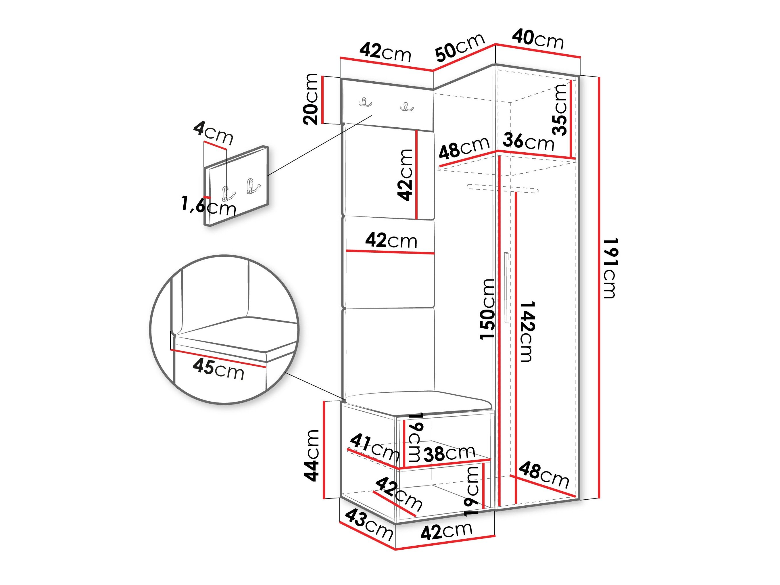 Entrésæt Hartford 524 (Artisan eg)