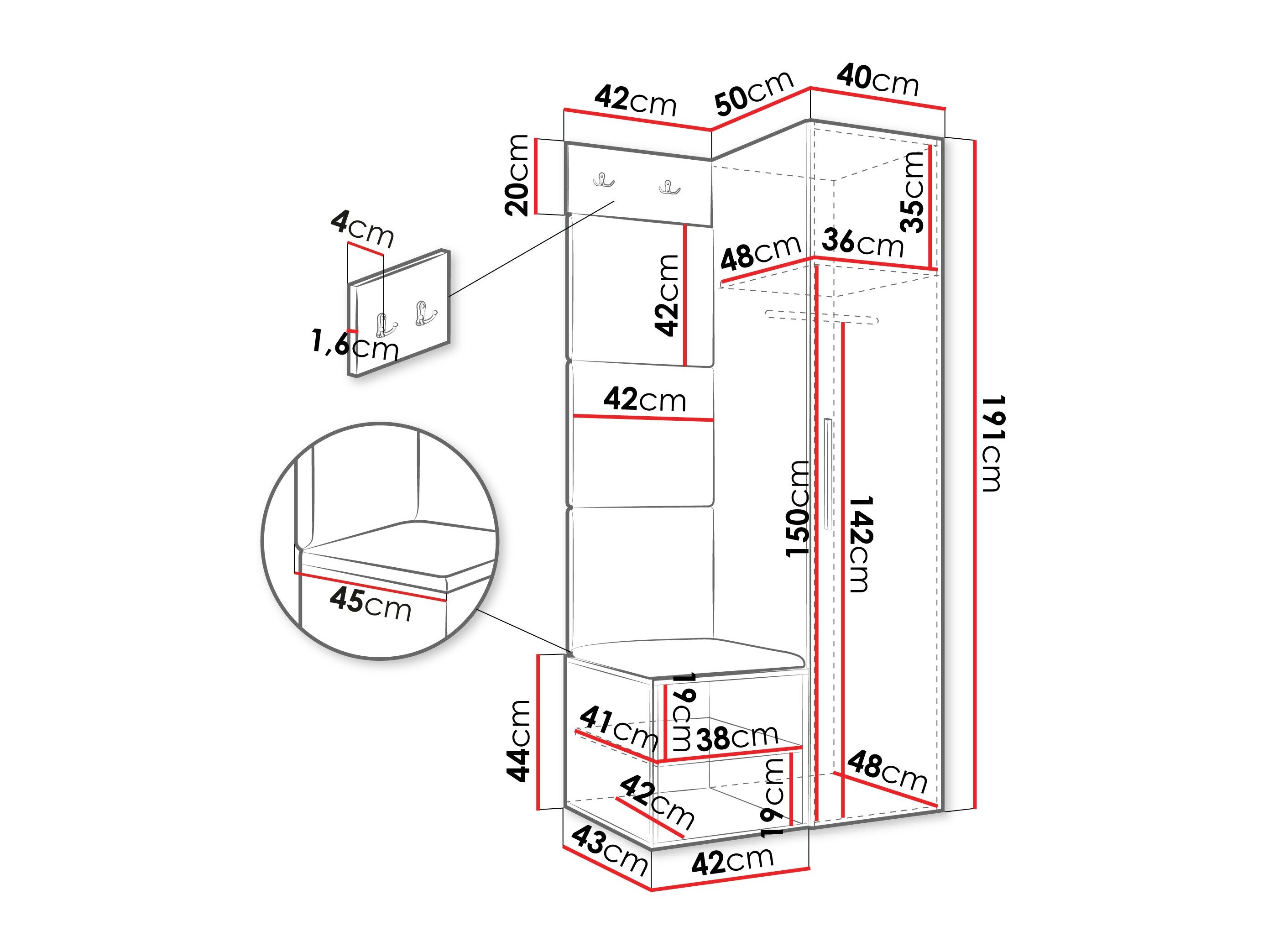 Entrésæt Hartford 524 (Artisan eg)