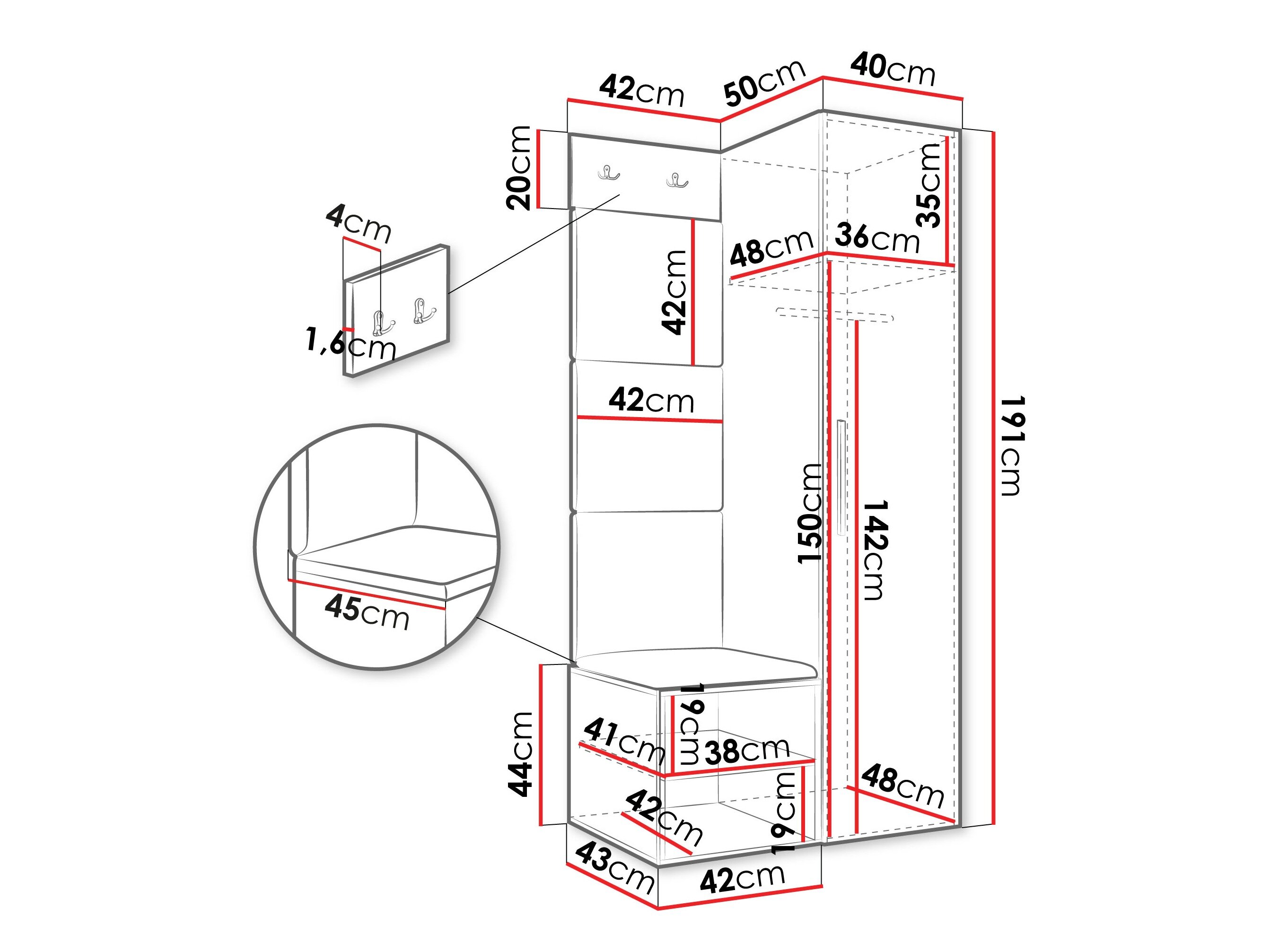 Entrésæt Hartford 524 (Artisan eg)