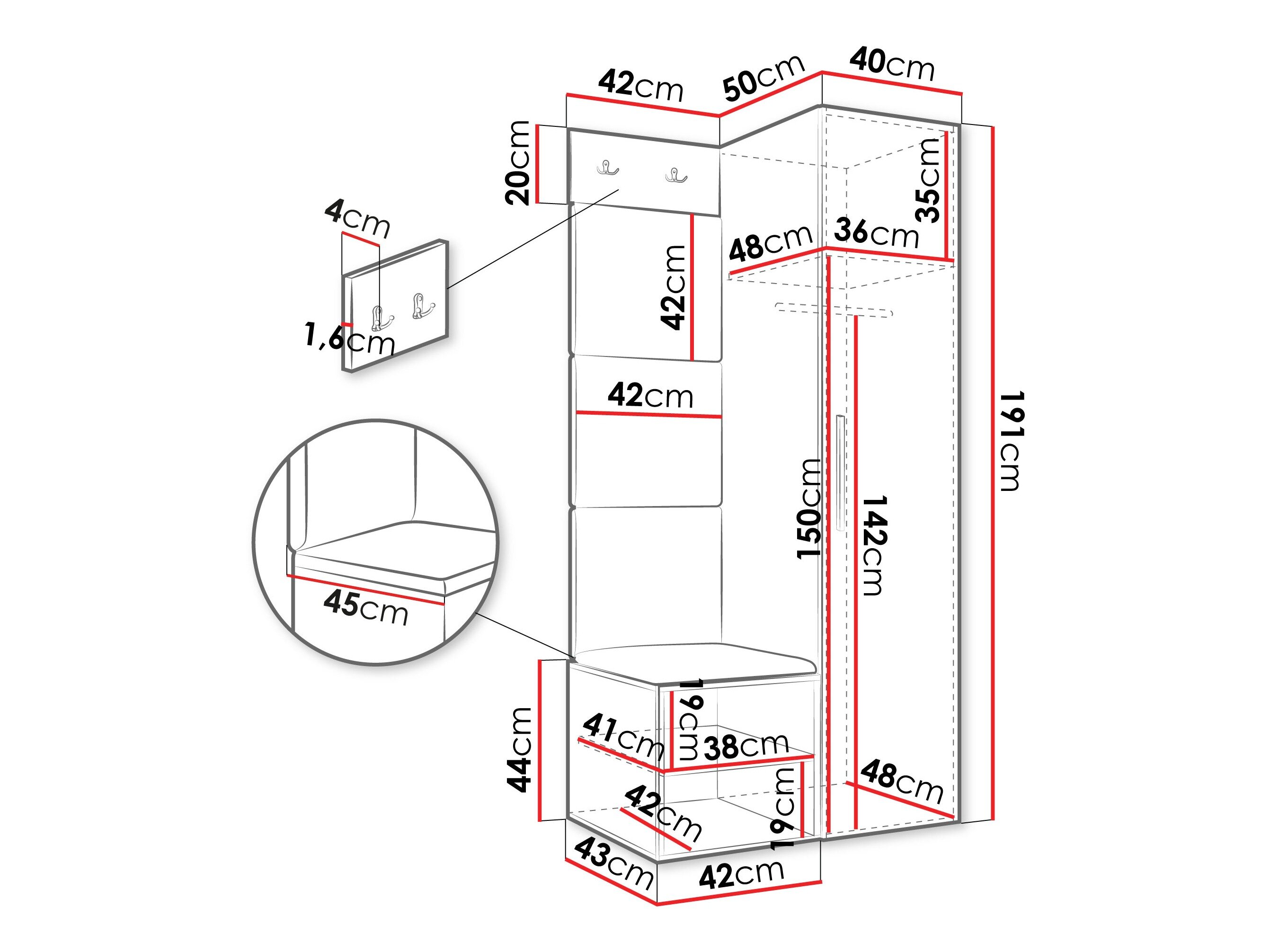 Entrésæt Hartford 524 (Artisan eg)