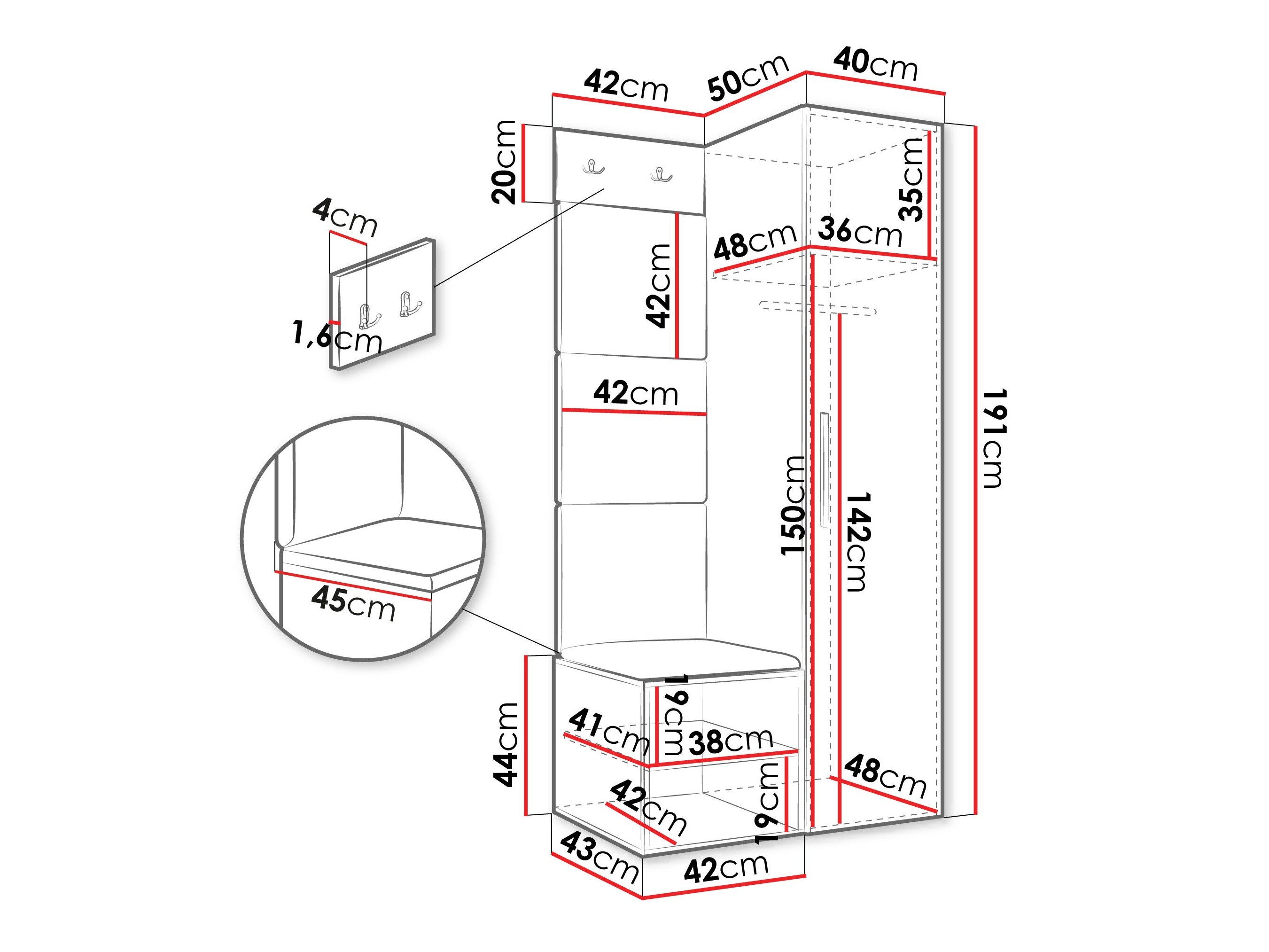 Entrésæt Hartford 524 (Artisan eg)