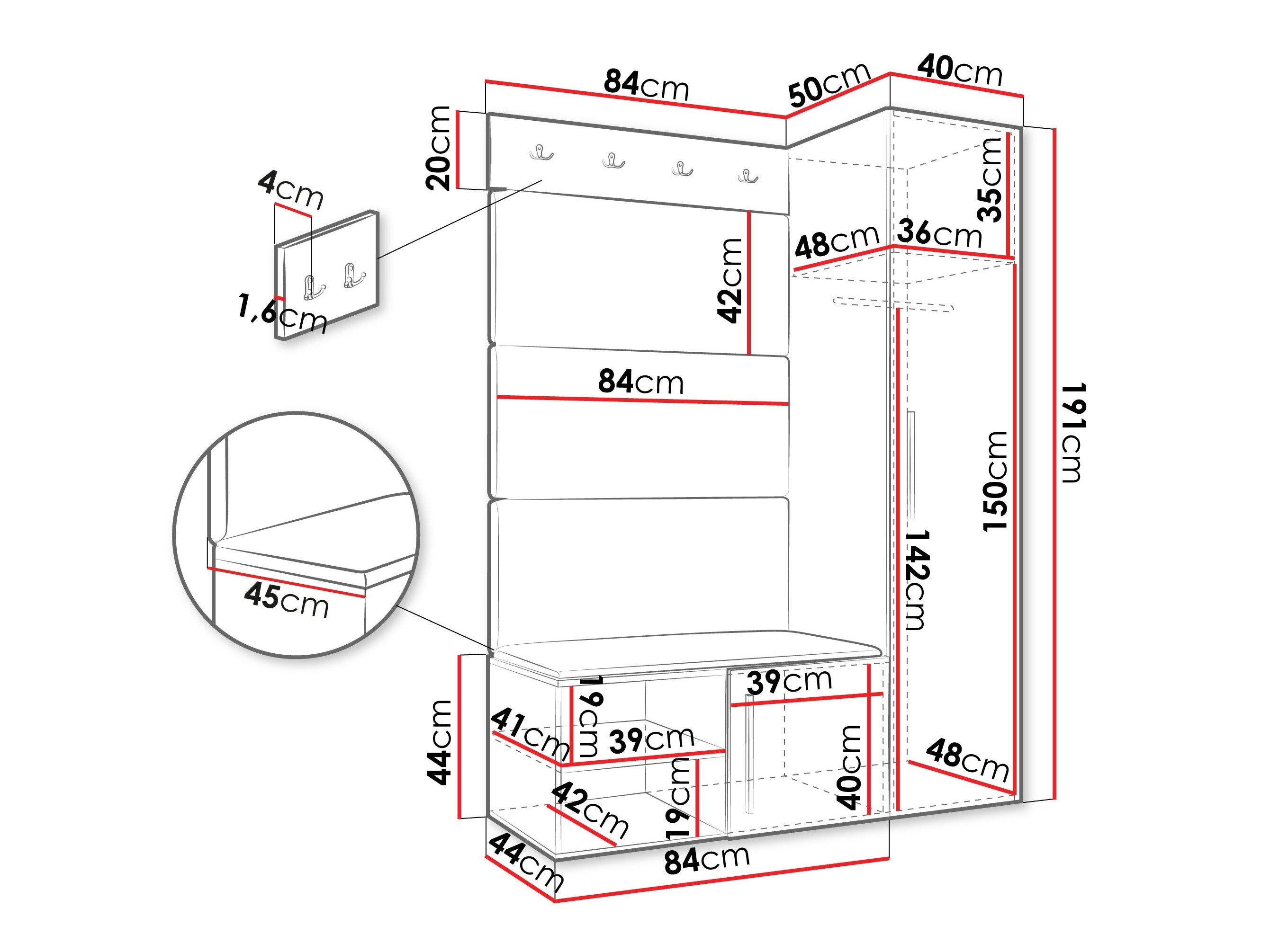 Entrésæt Hartford 525 (Artisan eg)