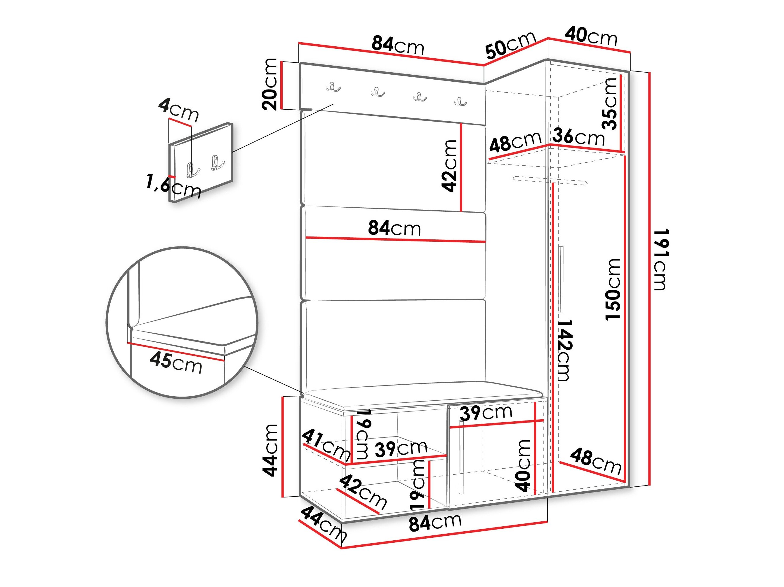 Entrésæt Hartford 525 (Artisan eg)