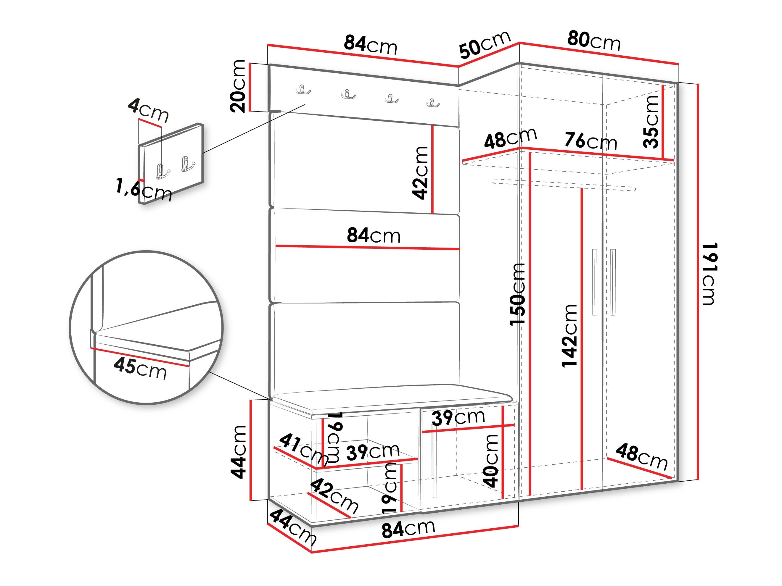 Entrésæt Hartford 526 (Artisan eg)
