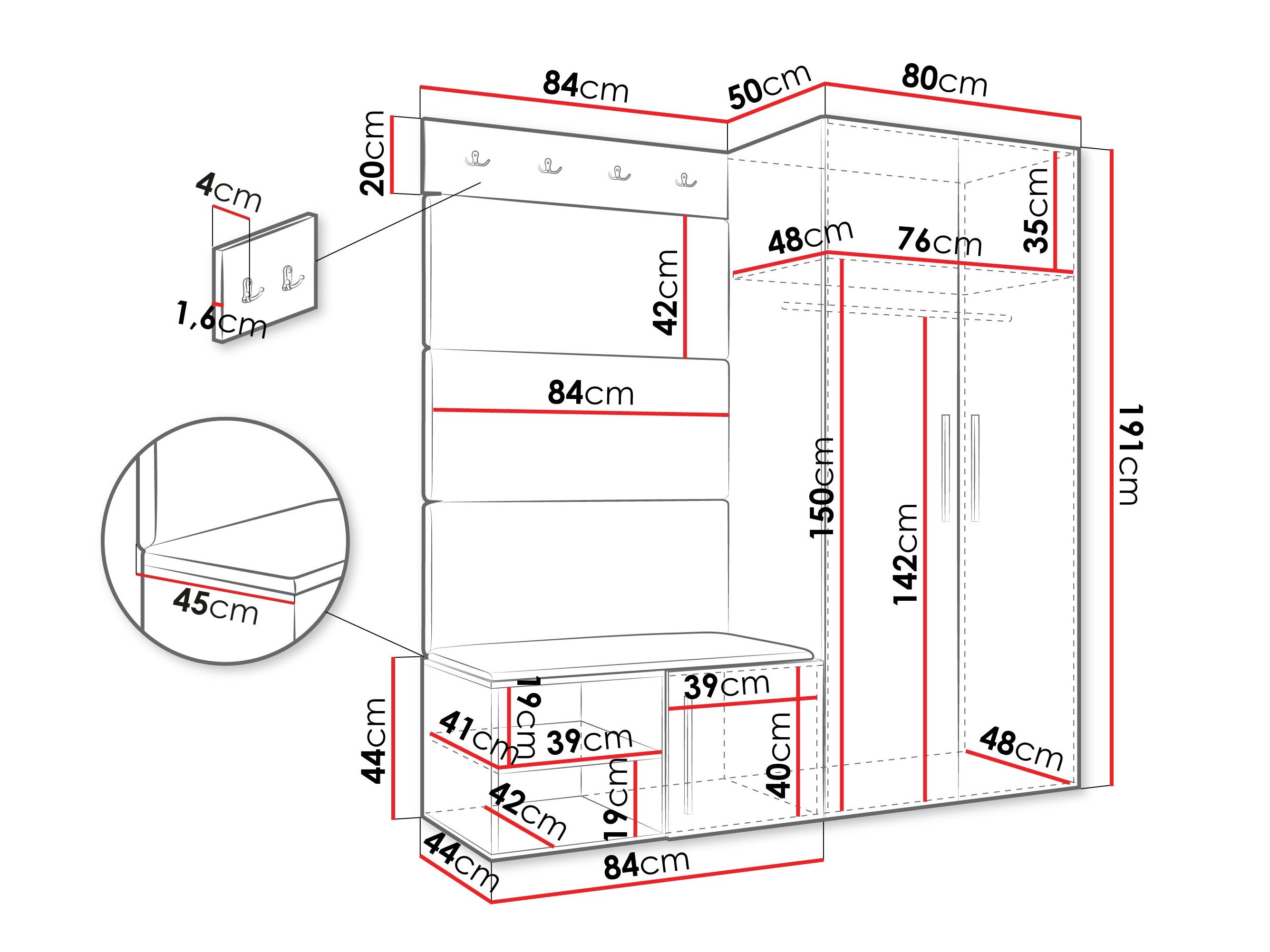 Entrésæt Hartford 526 (Artisan eg)